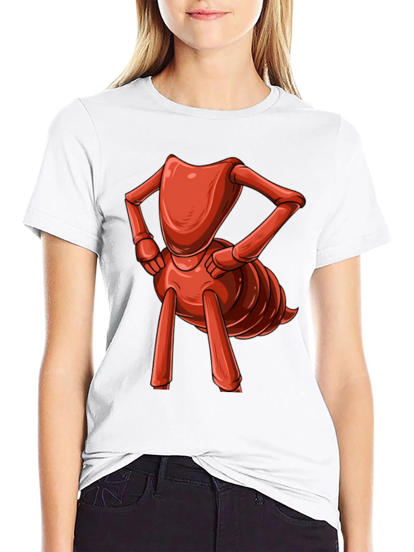 Cartoon Ant Graphic T-Shirt