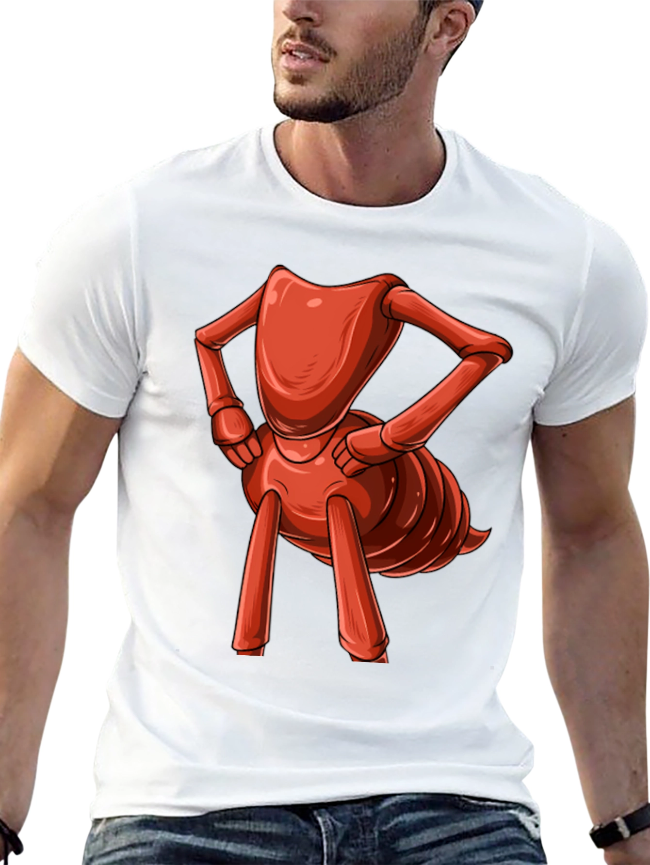 Cartoon Ant Graphic T-Shirt