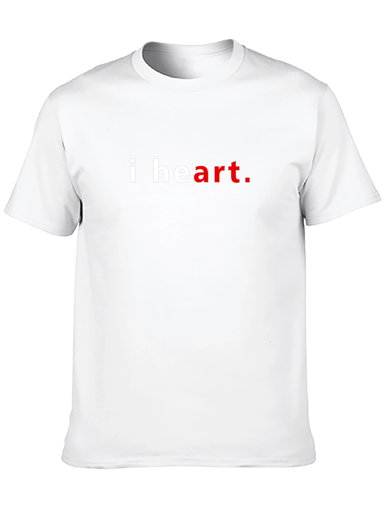 I Heart Art Graphic Tee - Casual Black T-Shirt