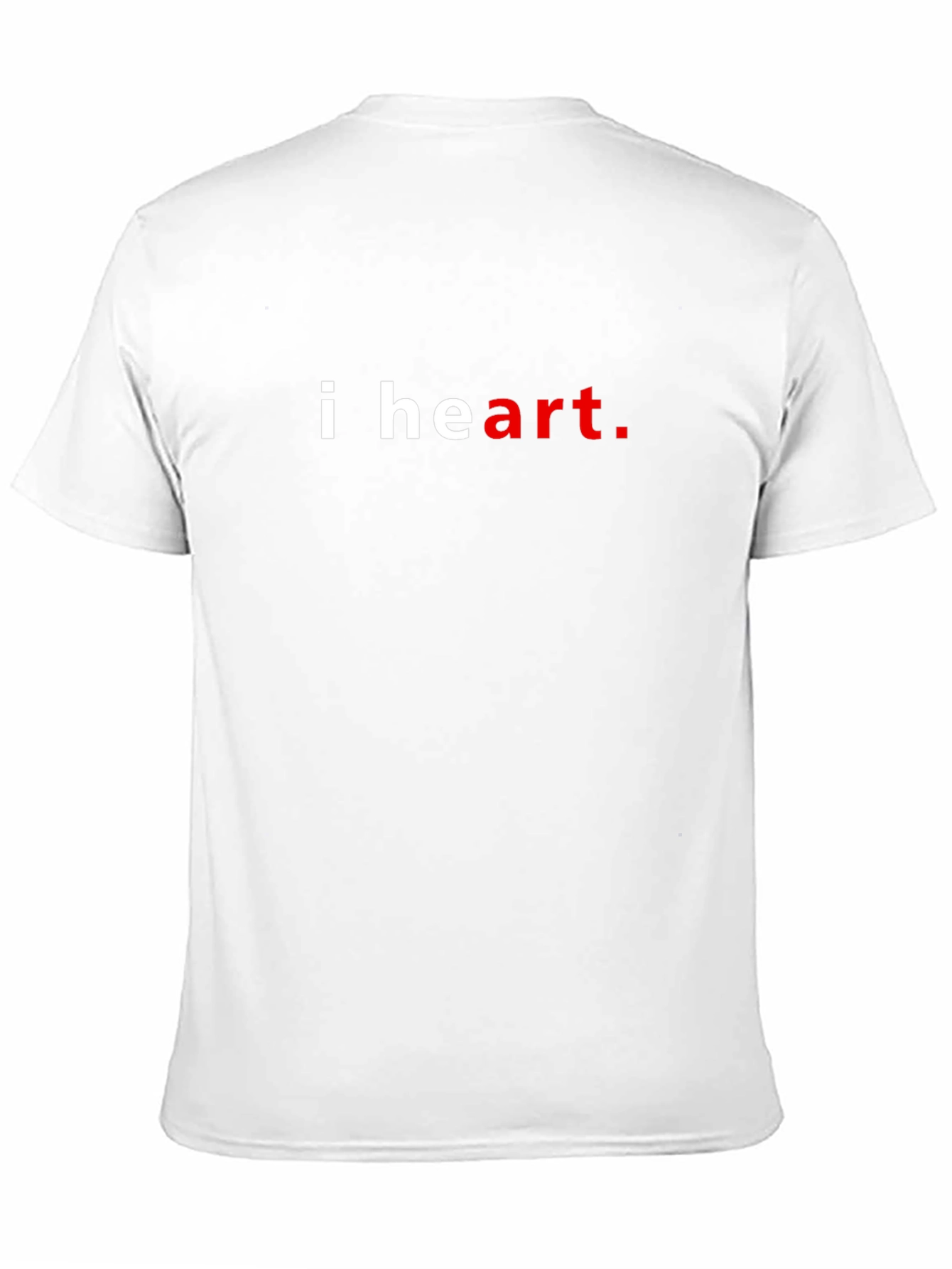 I Heart Art Graphic Tee - Casual Black T-Shirt