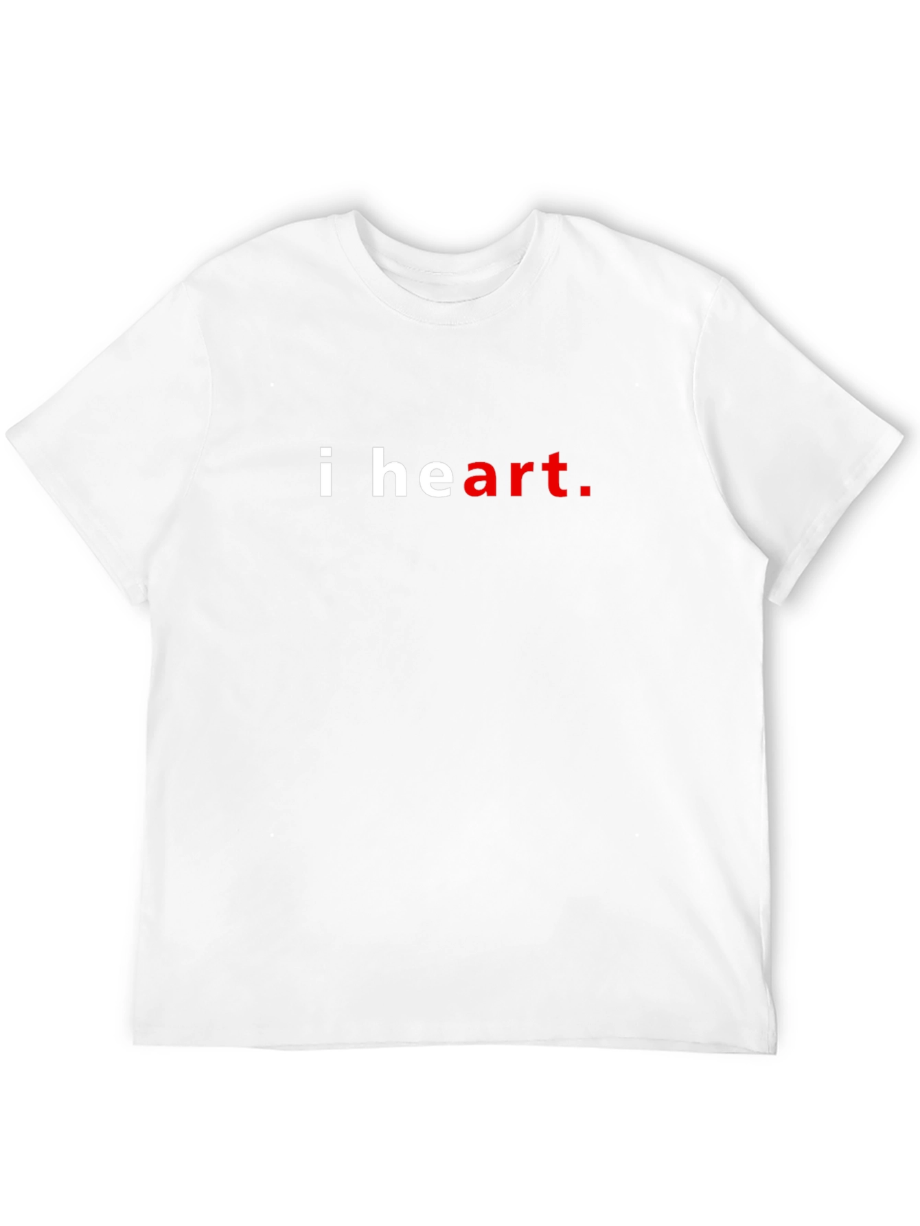 I Heart Art Graphic Tee - Casual Black T-Shirt