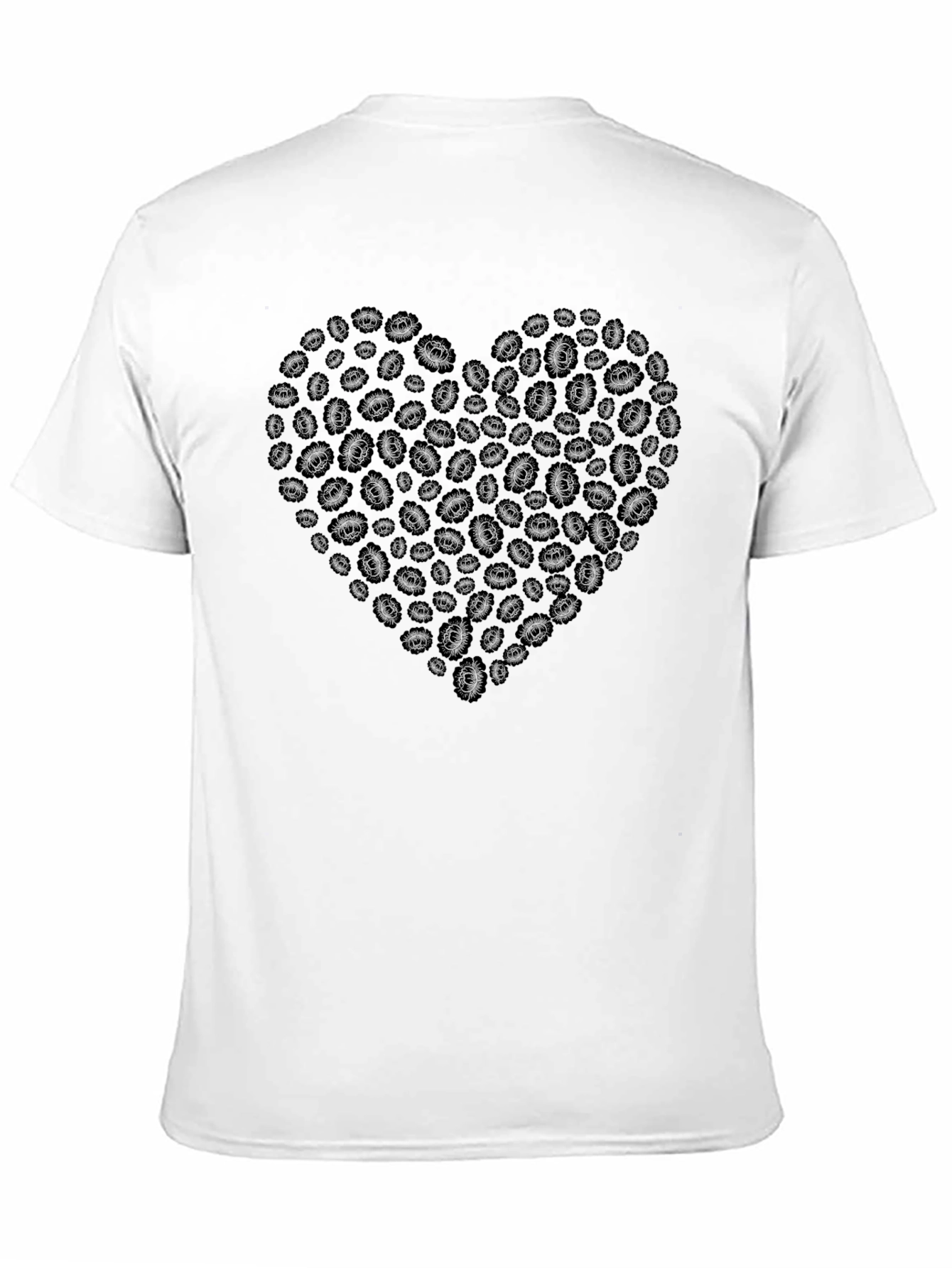 Coffee Bean Heart Tee - Black Graphic T-Shirt
