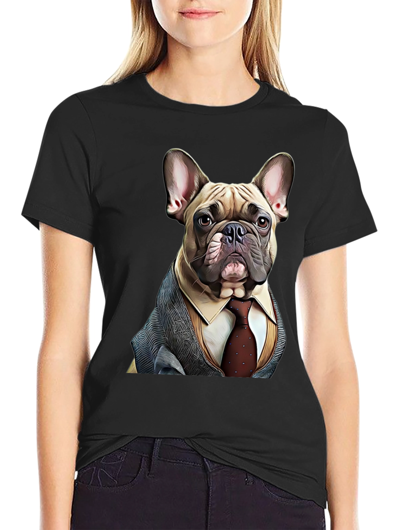 Dog in Suit Graphic Tee