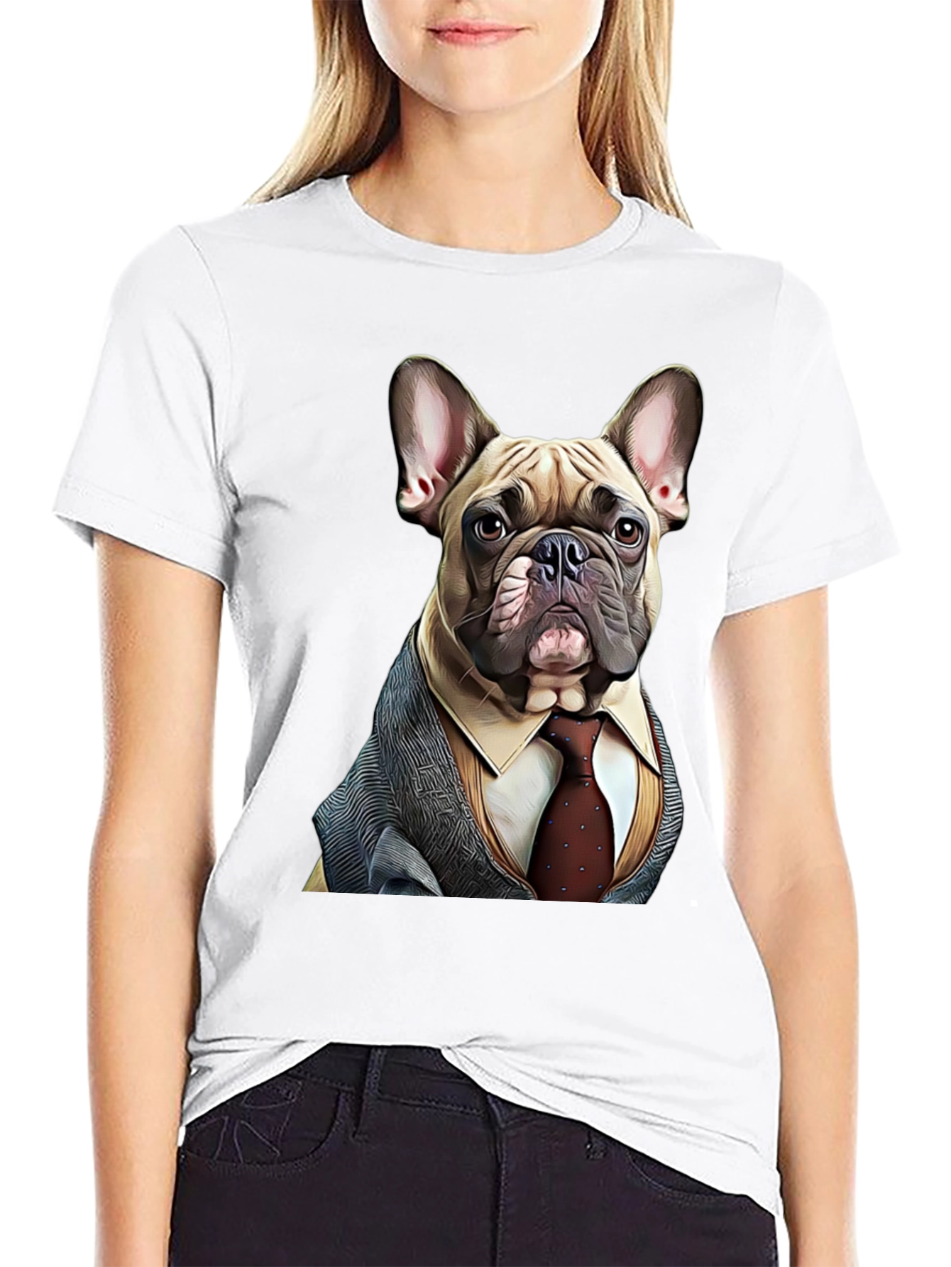 Dog in Suit Graphic Tee