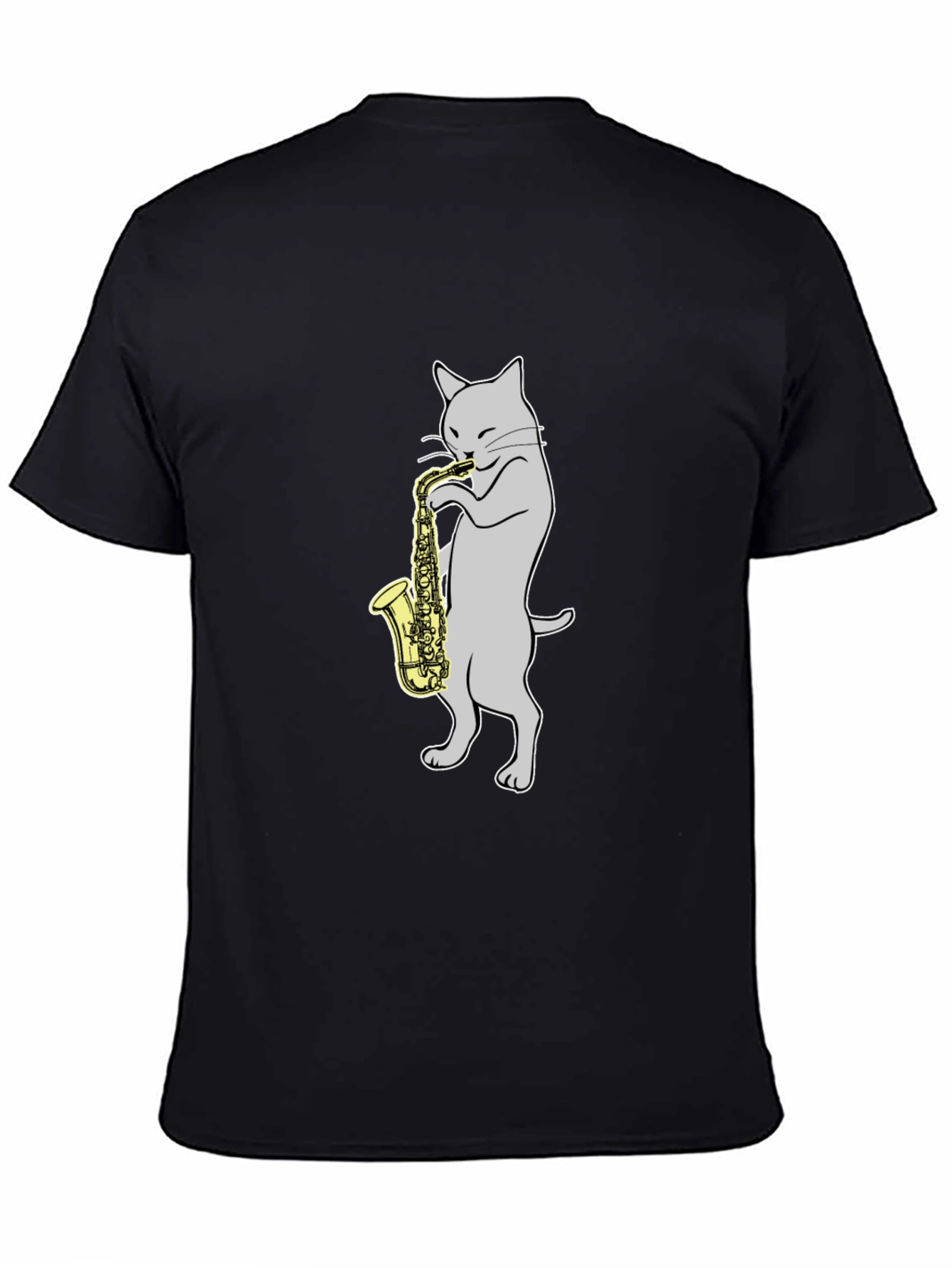 Cat Playing Saxophone T-Shirt