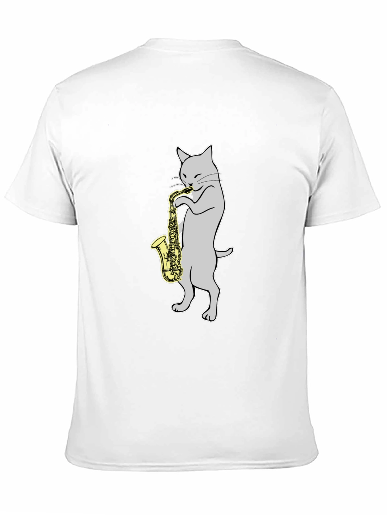 Cat Playing Saxophone T-Shirt