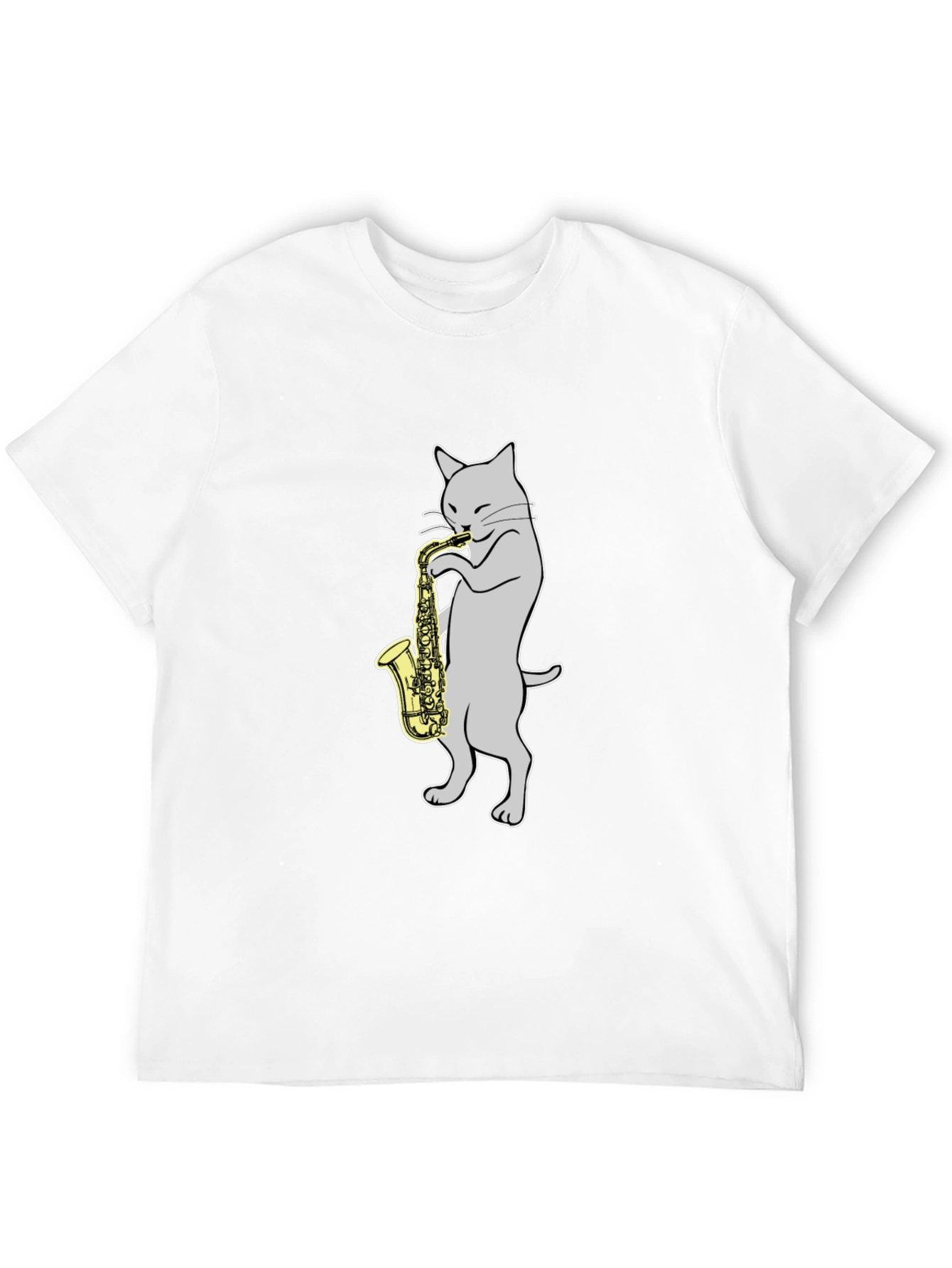 Cat Playing Saxophone T-Shirt