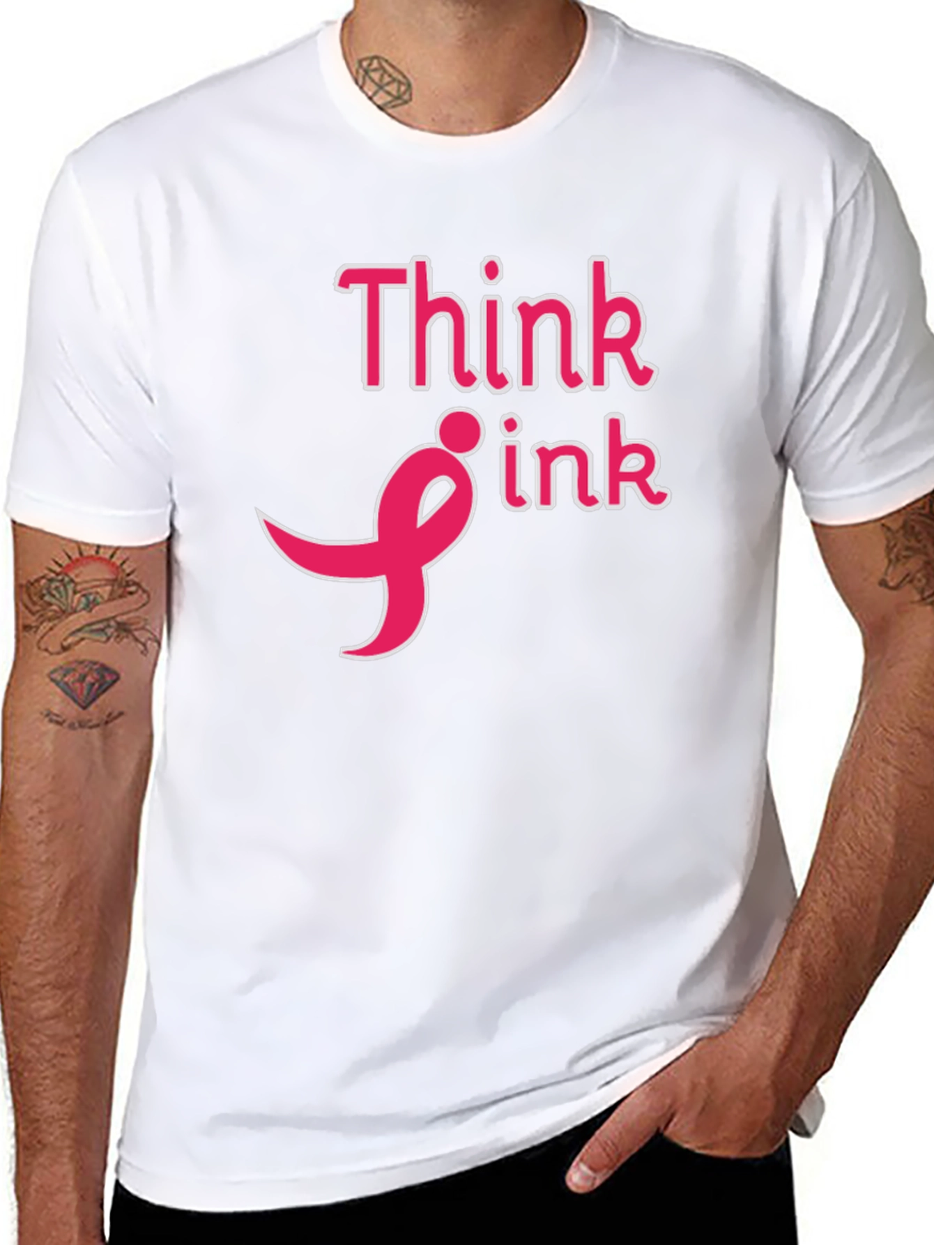 Think Pink Breast Cancer Awareness T-Shirt