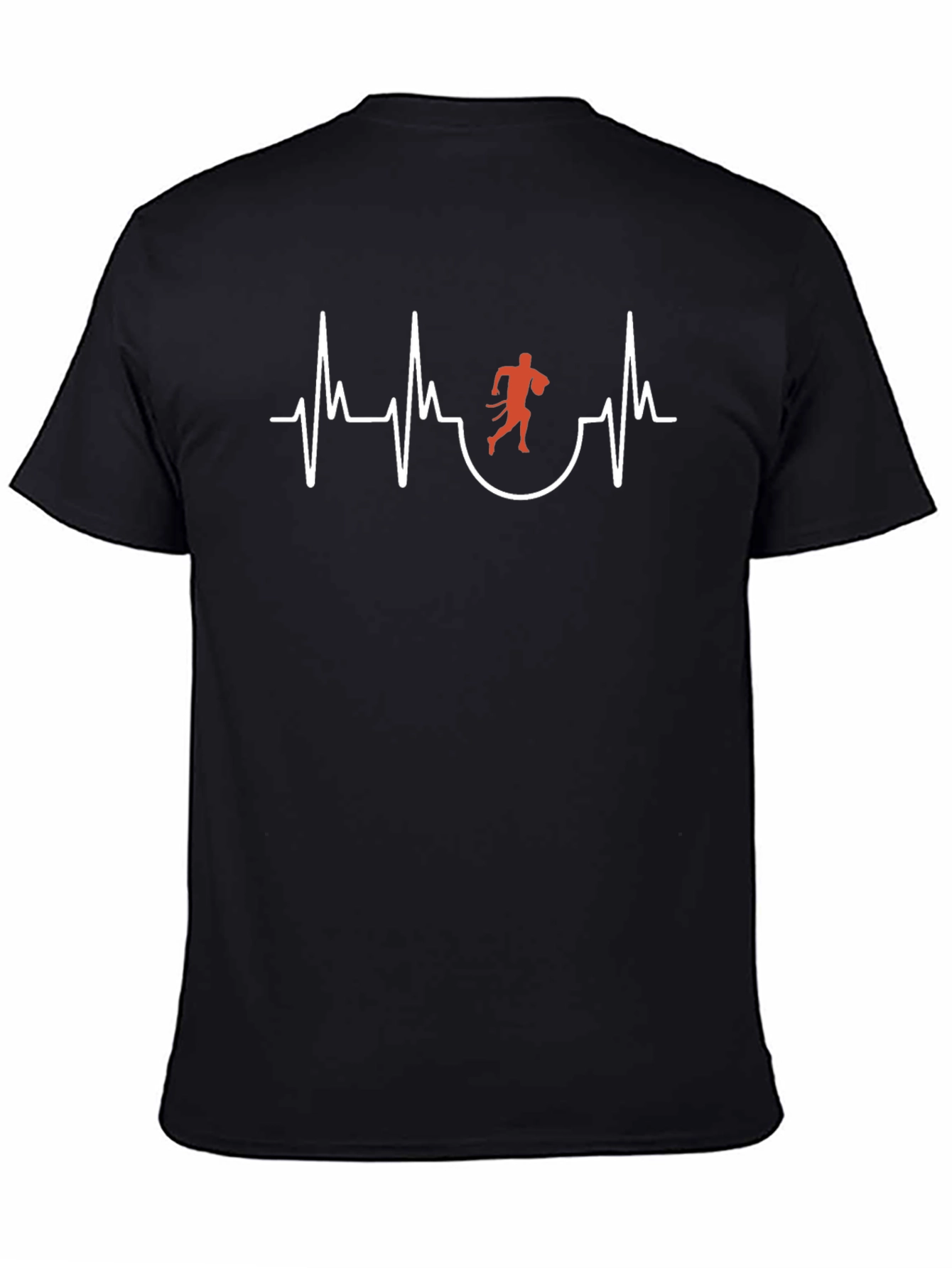Heartbeat Runner Graphic Tee - Black