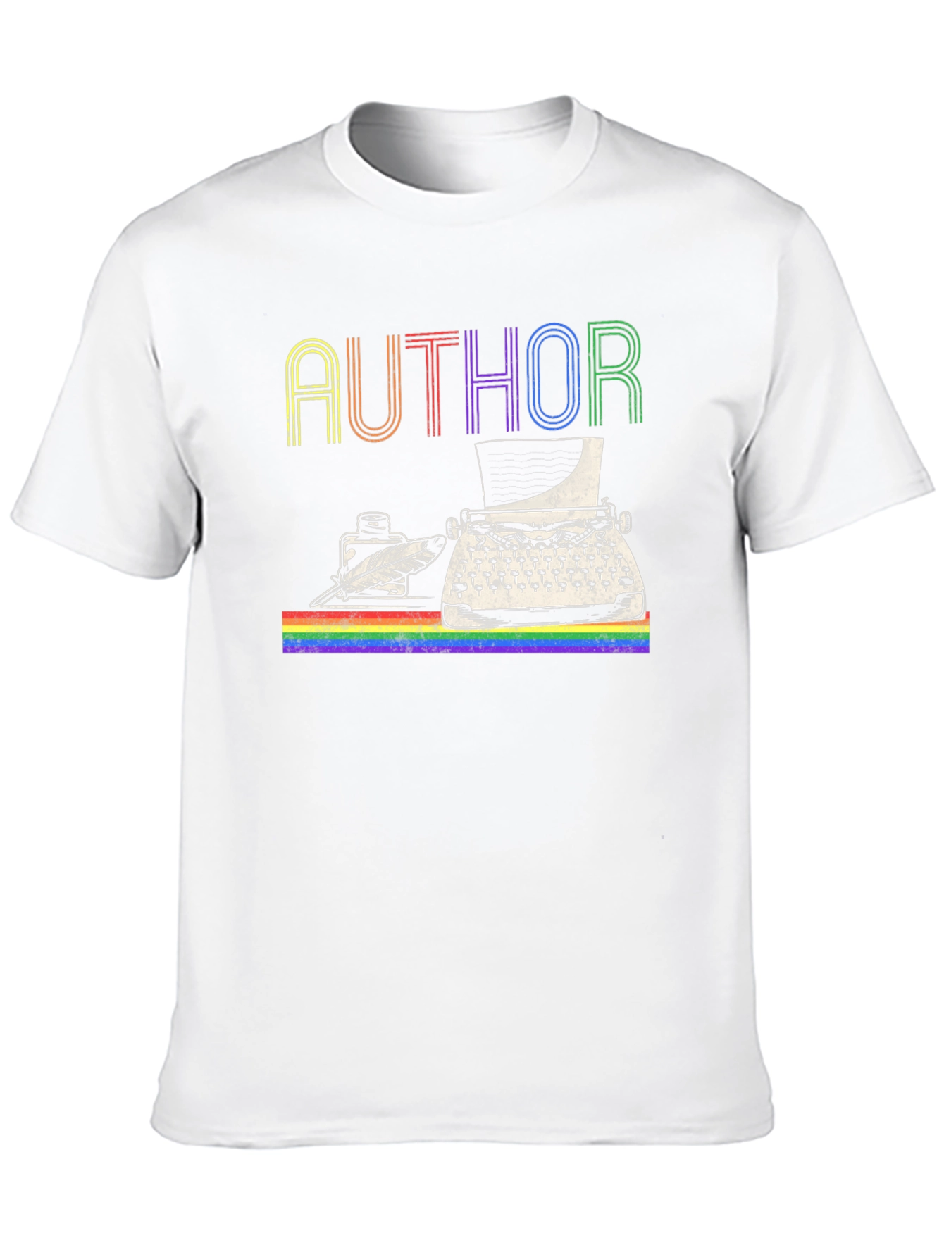 Author LGBTQ Pride Rainbow T-Shirt