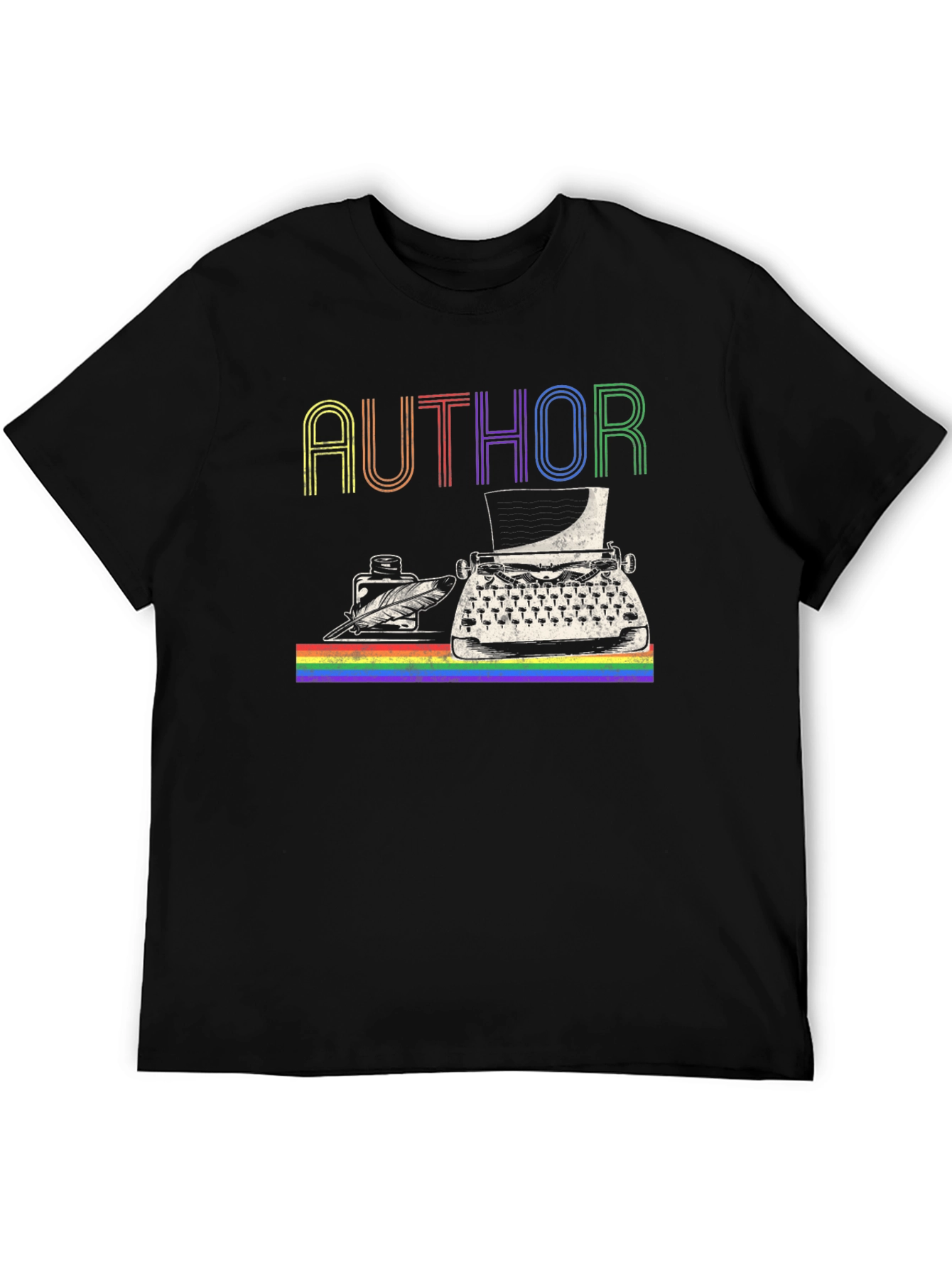 Author LGBTQ Pride Rainbow T-Shirt