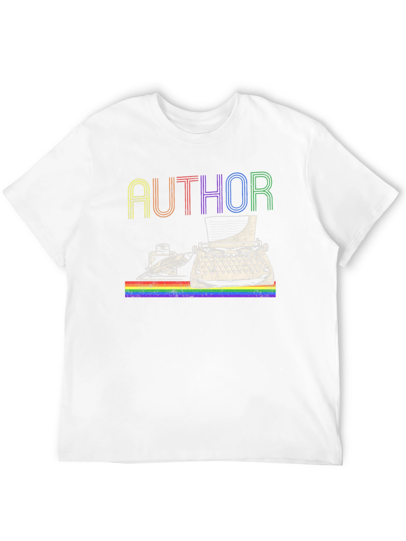 Author LGBTQ Pride Rainbow T-Shirt