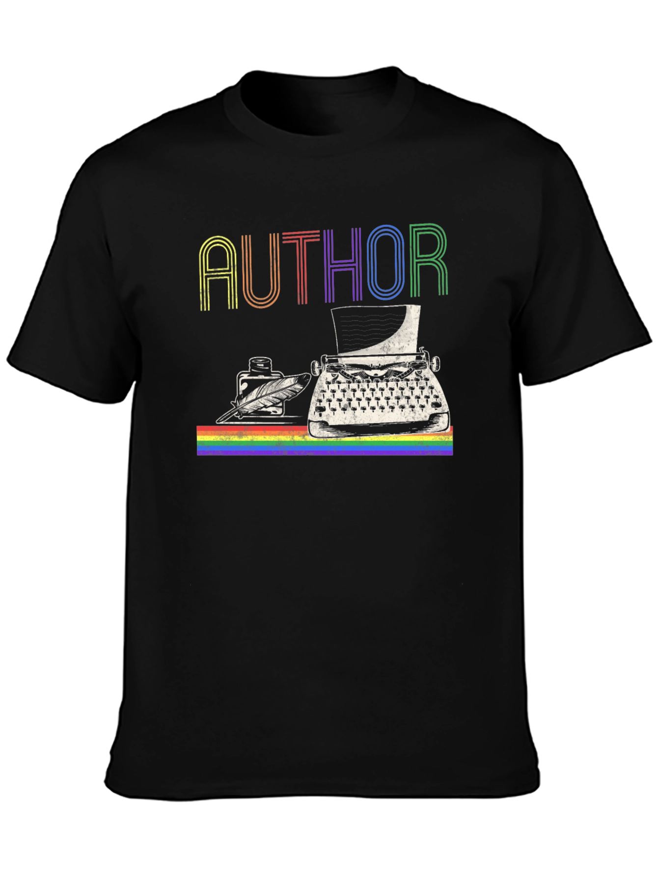 Author LGBTQ Pride Rainbow T-Shirt