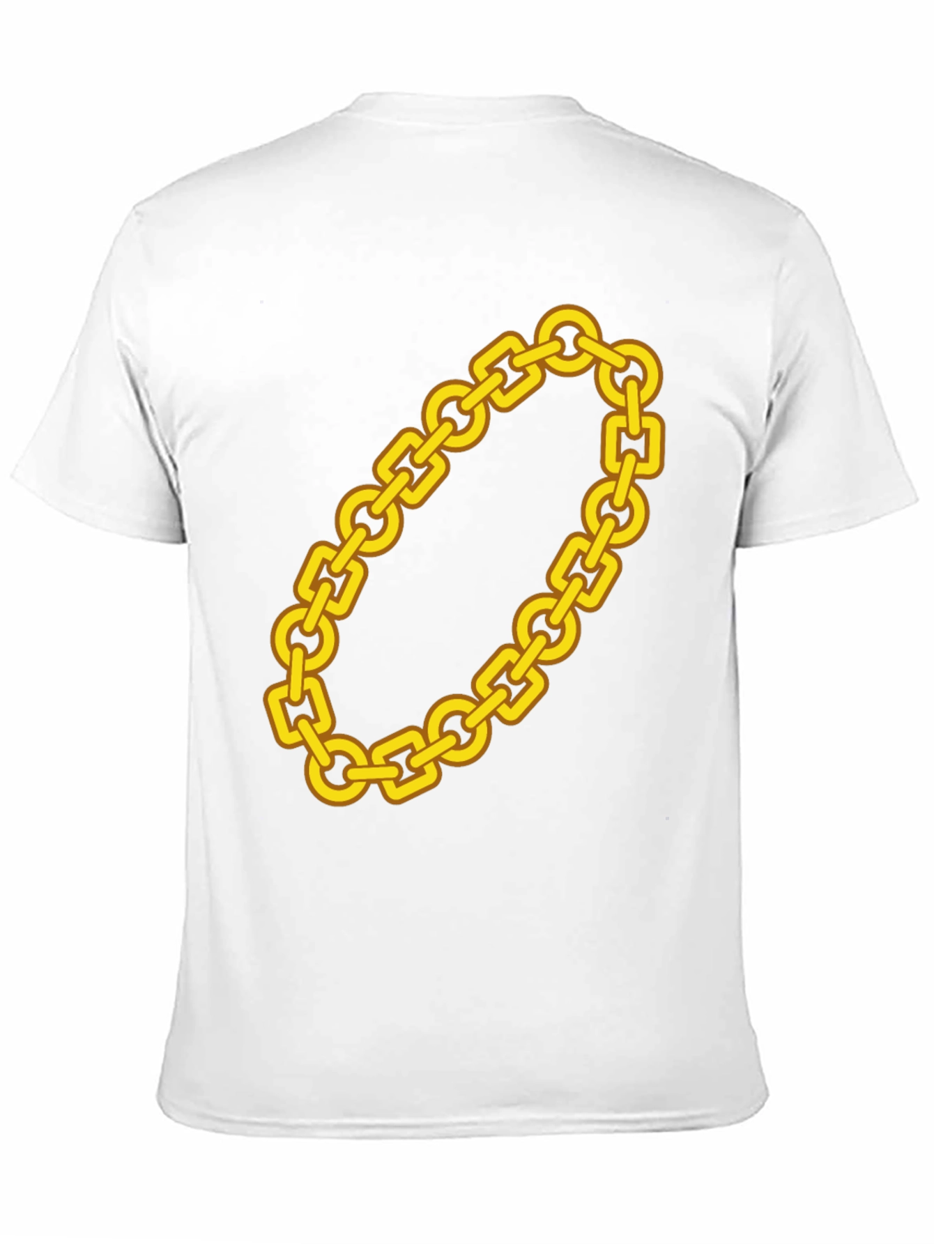 Gold Chain Graphic Tee - Bold Fashion Statement