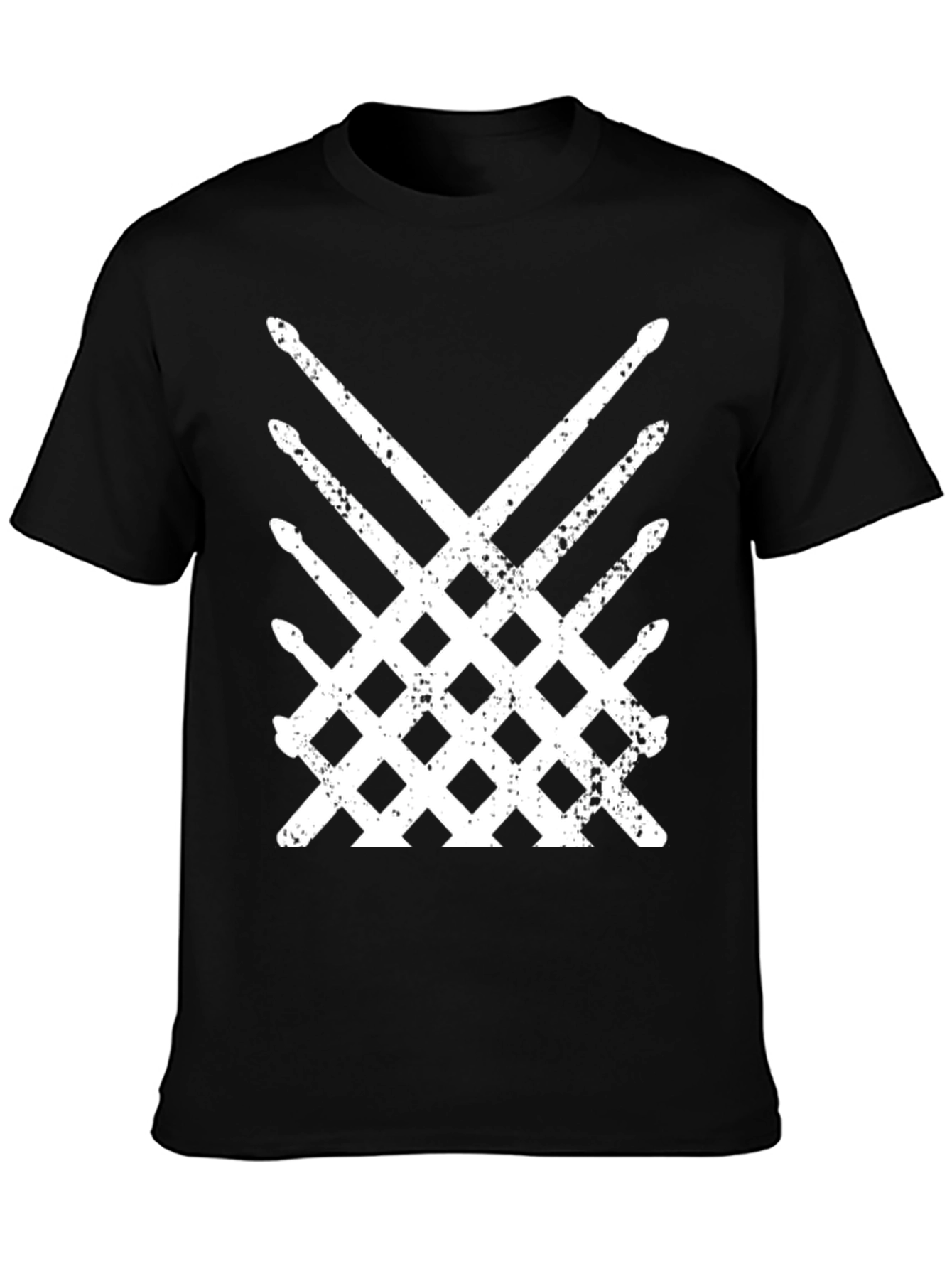 Drummer Sticks Graphic Tee - Black