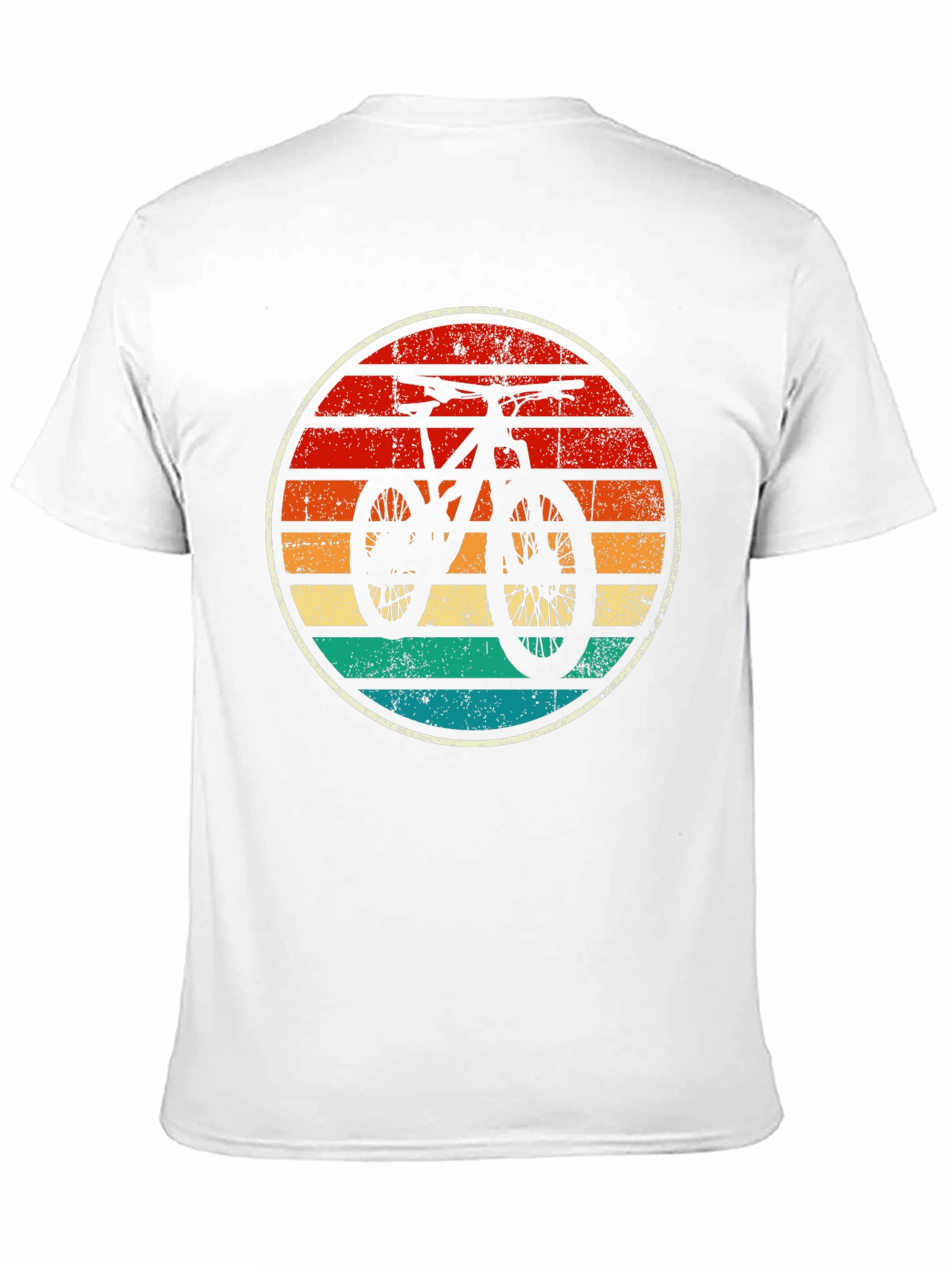 Retro Mountain Bike T-Shirt - Distressed Graphic Tee