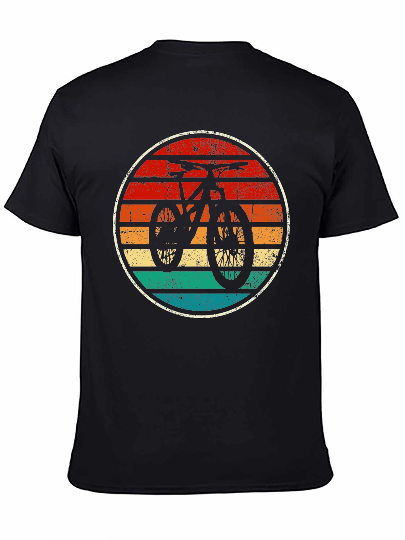 Retro Mountain Bike T-Shirt - Distressed Graphic Tee