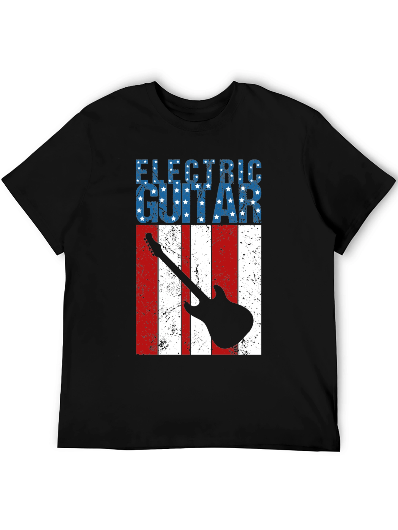 Electric Guitar American Flag T-Shirt