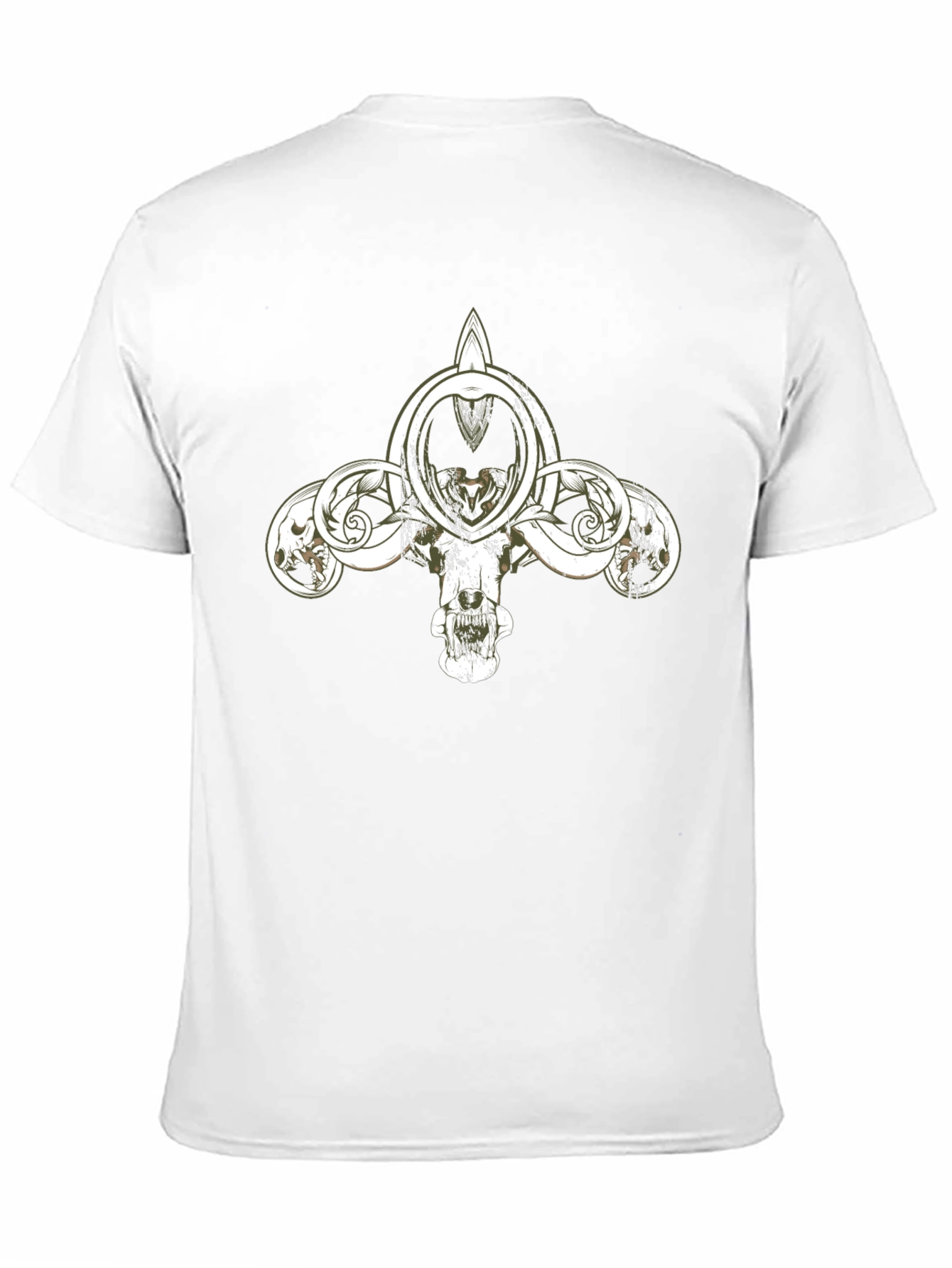 Skull Fleur-de-lis Graphic Black T-Shirt