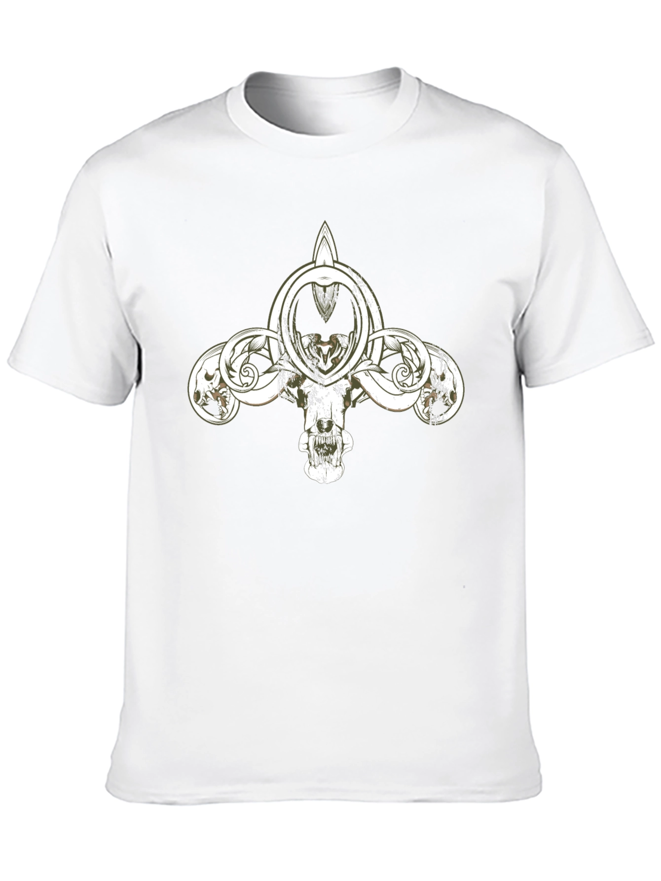 Skull Fleur-de-lis Graphic Black T-Shirt