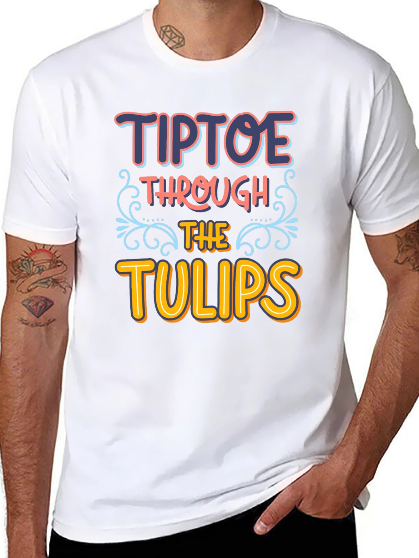 Tiptoe Through the Tulips Graphic T-Shirt