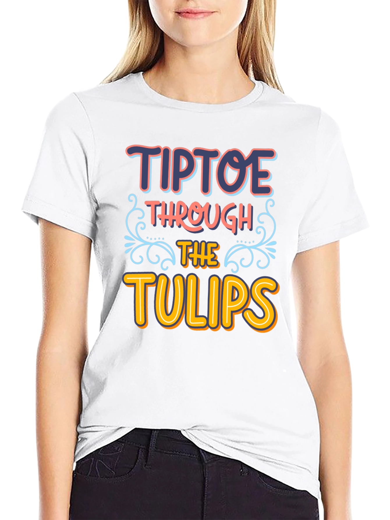 Tiptoe Through the Tulips Graphic T-Shirt