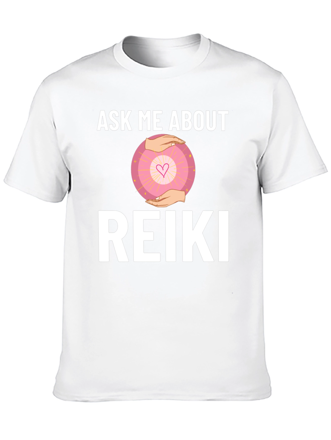 Ask Me About Reiki T-Shirt - Healing Energy Shirt