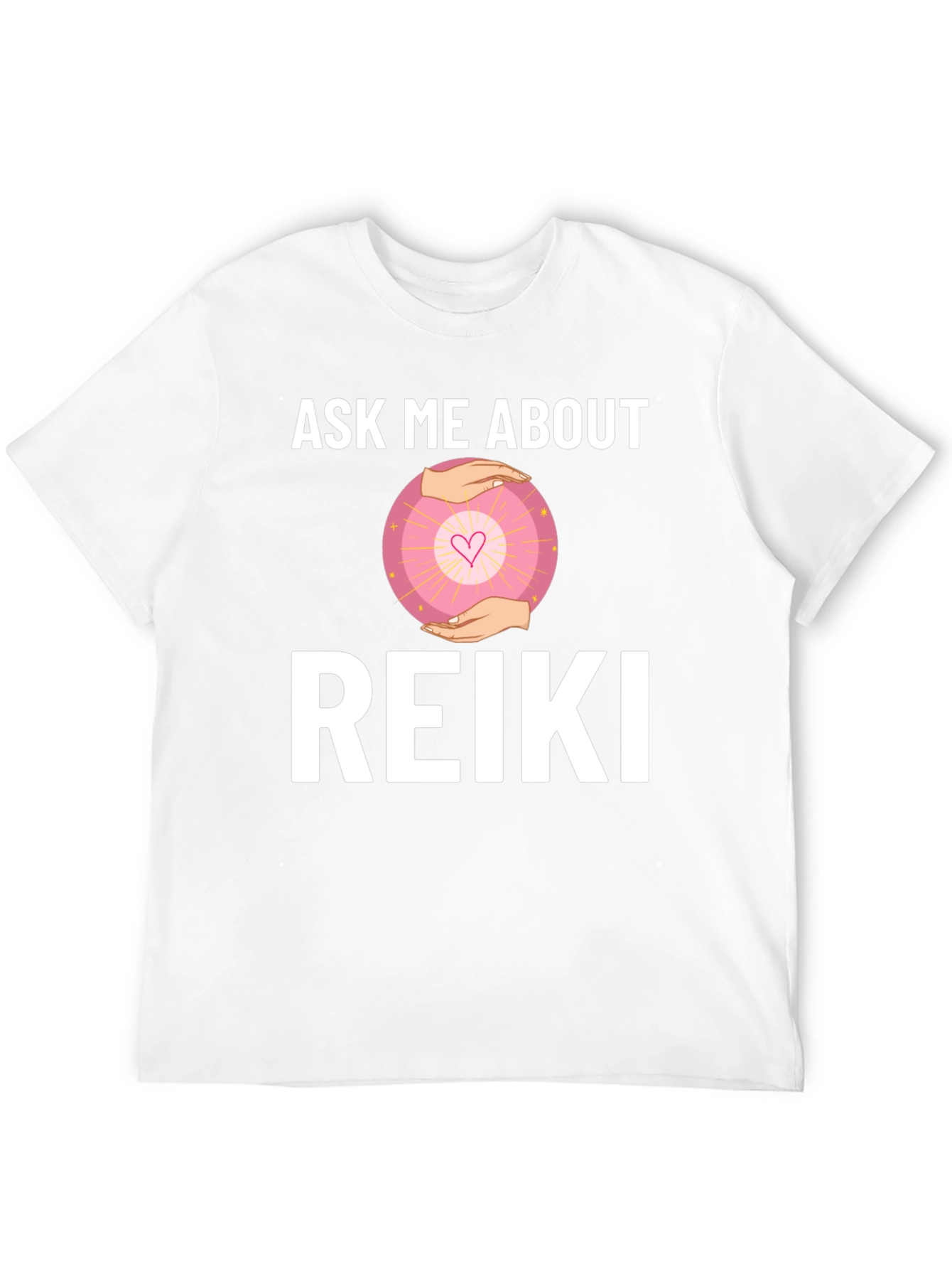 Ask Me About Reiki T-Shirt - Healing Energy Shirt