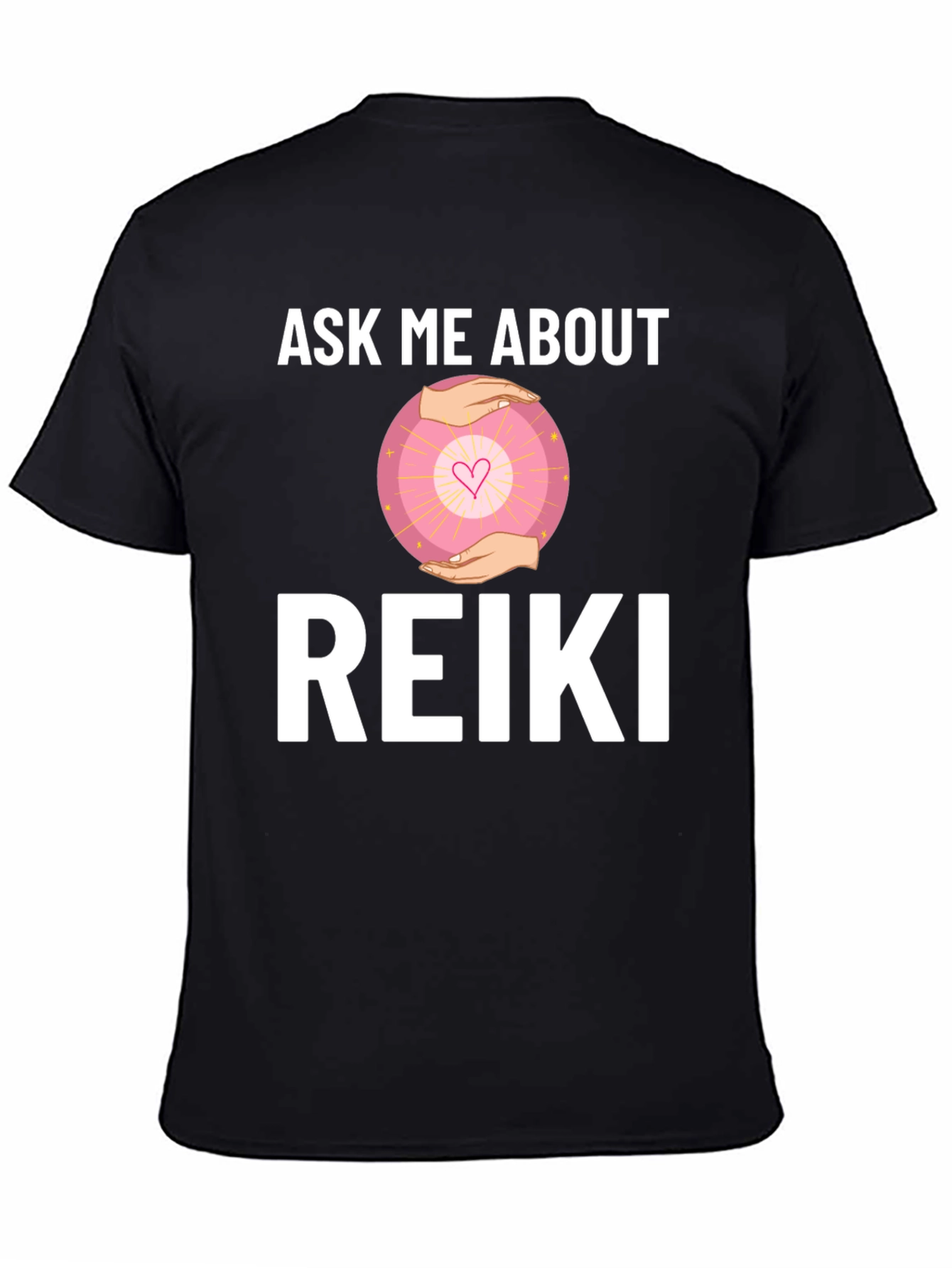 Ask Me About Reiki T-Shirt - Healing Energy Shirt