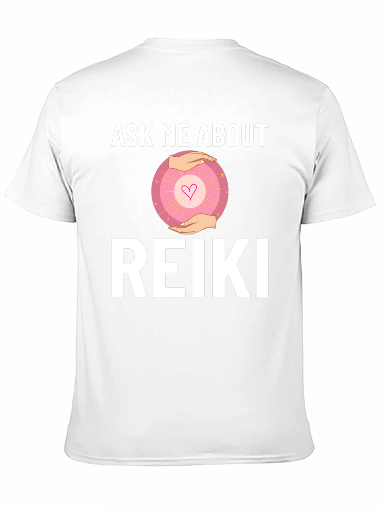 Ask Me About Reiki T-Shirt - Healing Energy Shirt