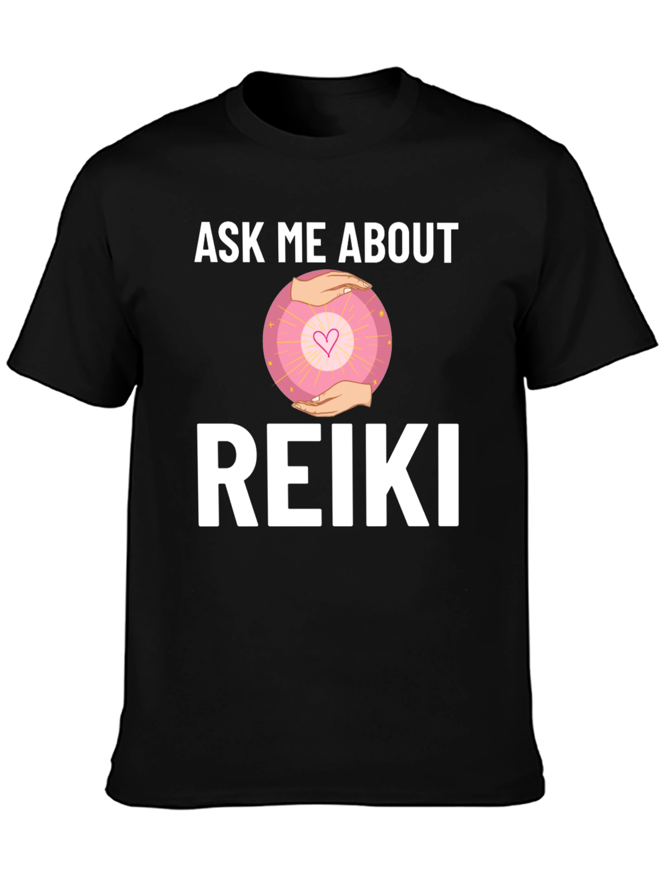 Ask Me About Reiki T-Shirt - Healing Energy Shirt