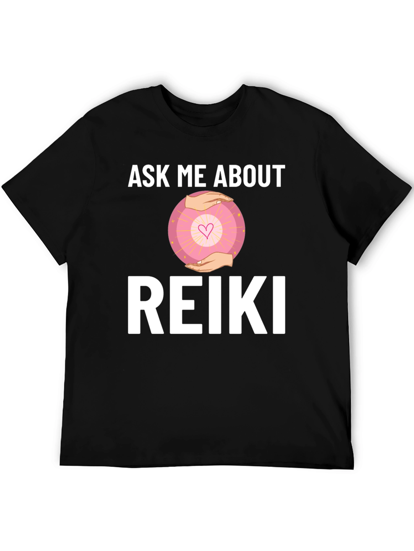 Ask Me About Reiki T-Shirt - Healing Energy Shirt