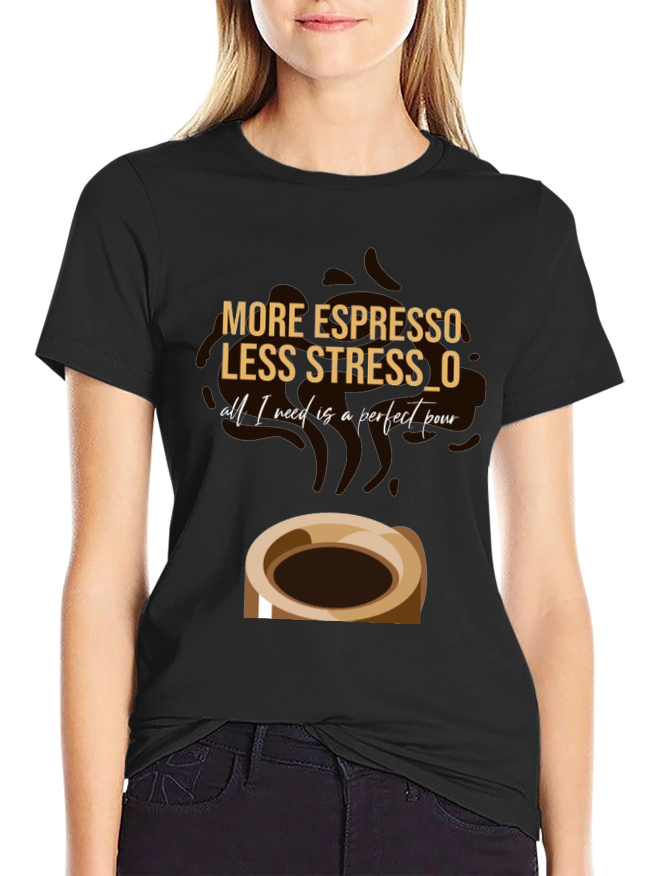 Espresso Lover Graphic T-Shirt - Coffee Stress Relief