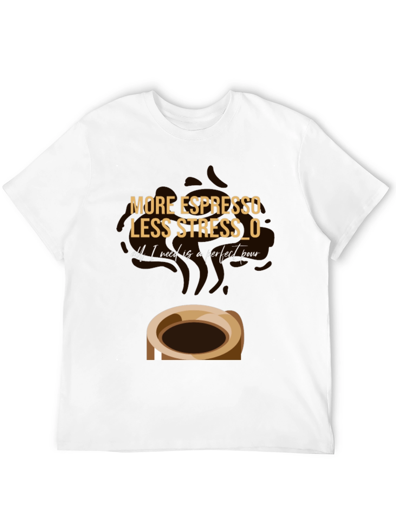 Espresso Lover Graphic T-Shirt - Coffee Stress Relief