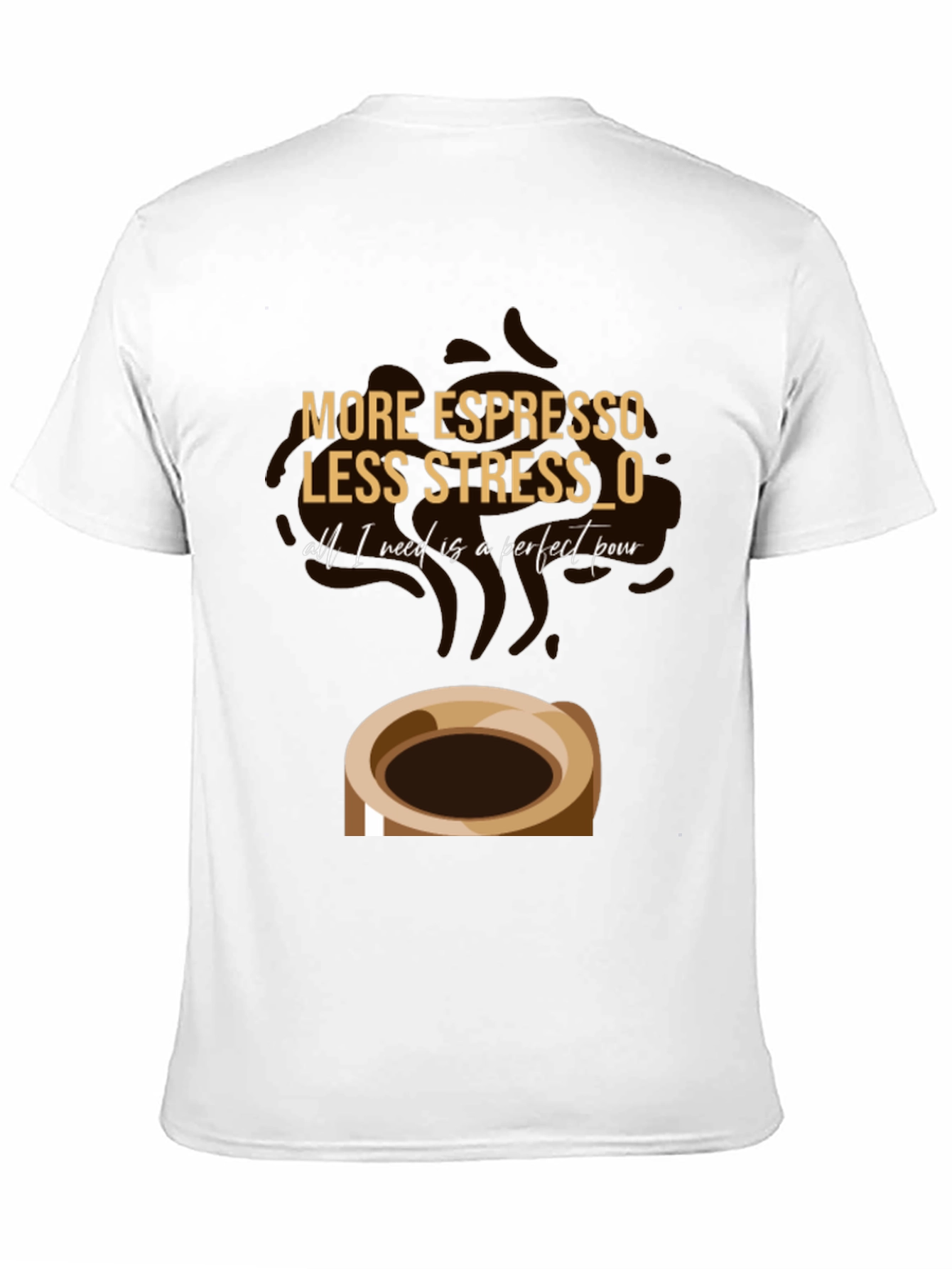 Espresso Lover Graphic T-Shirt - Coffee Stress Relief