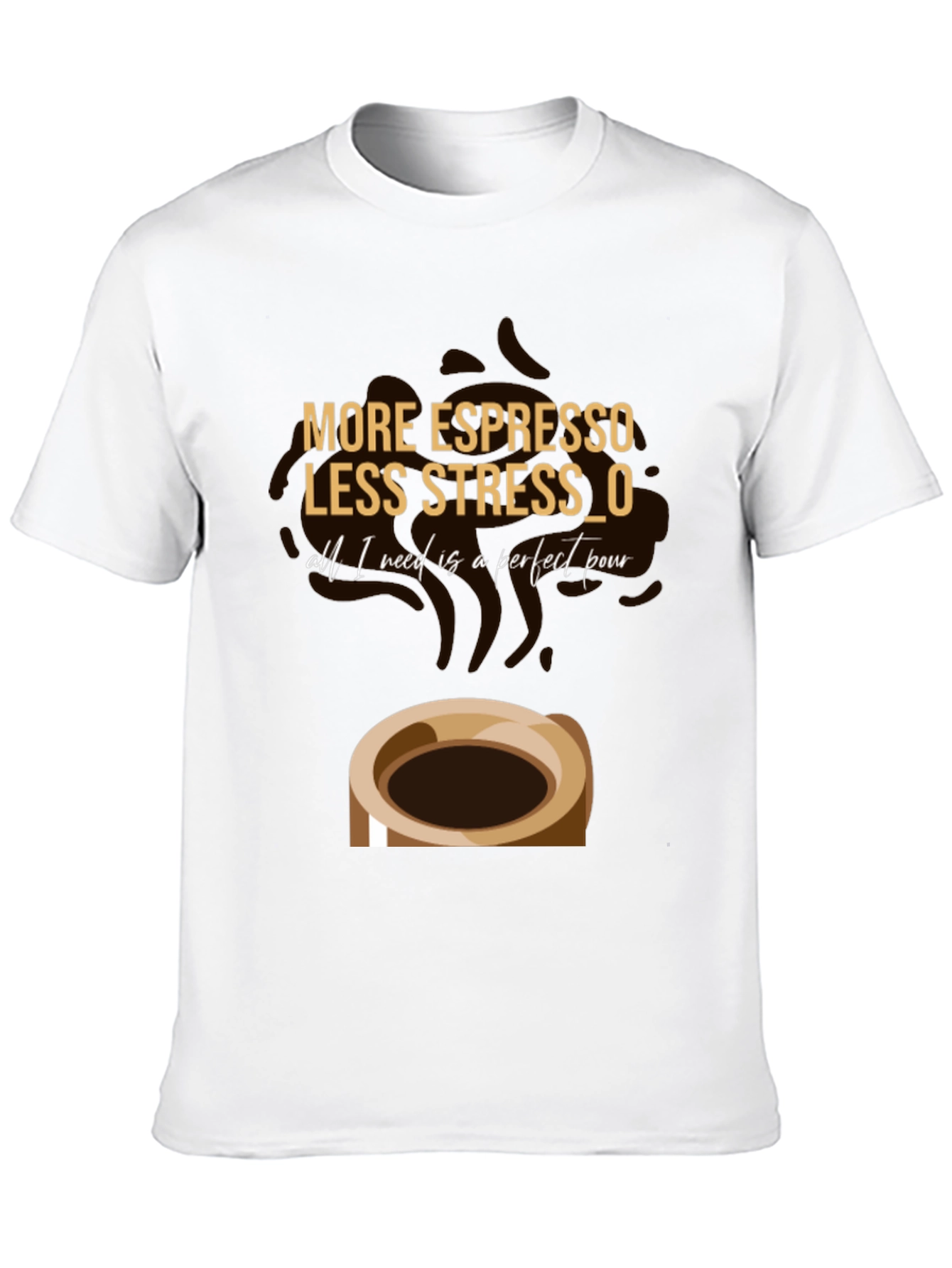 Espresso Lover Graphic T-Shirt - Coffee Stress Relief