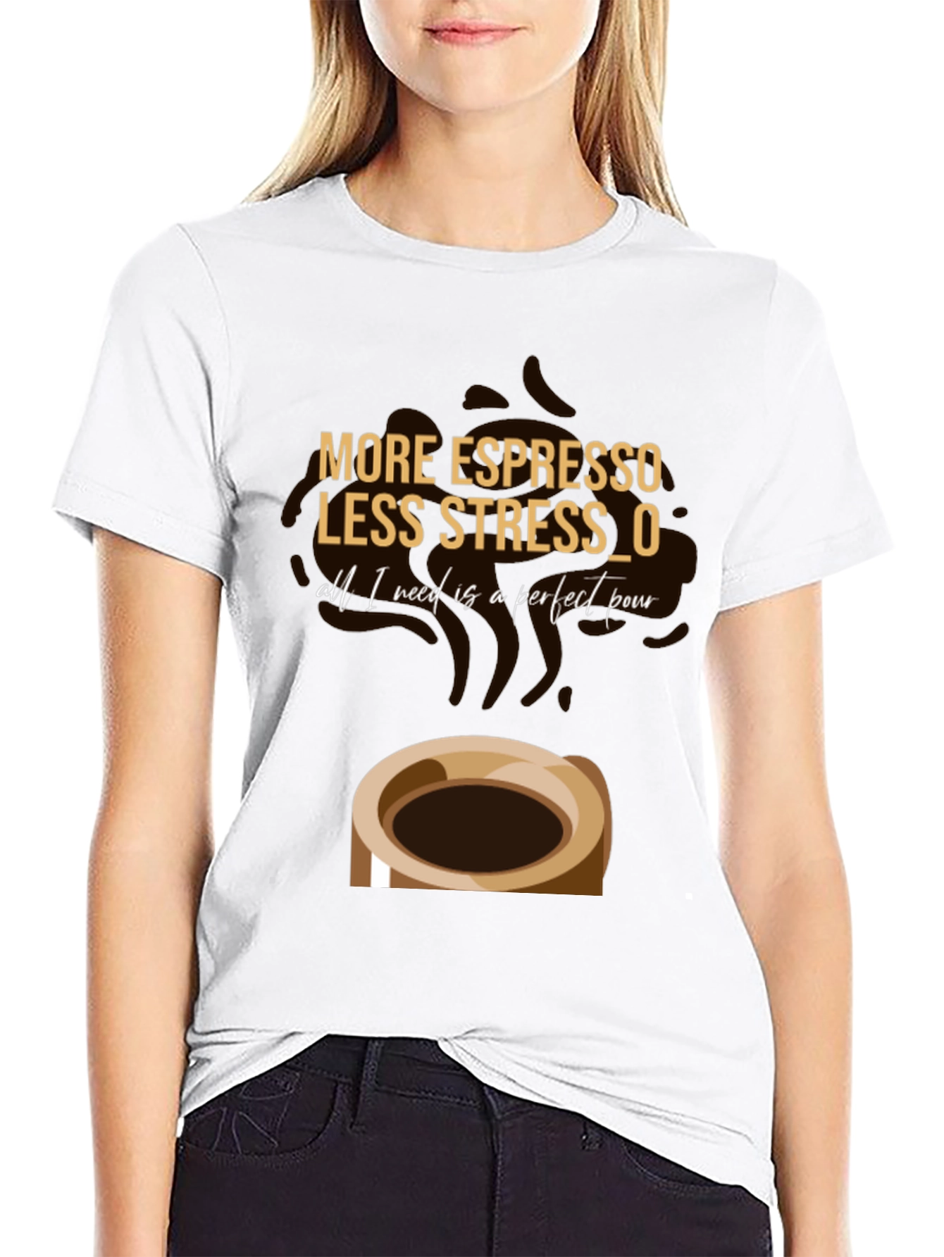 Espresso Lover Graphic T-Shirt - Coffee Stress Relief