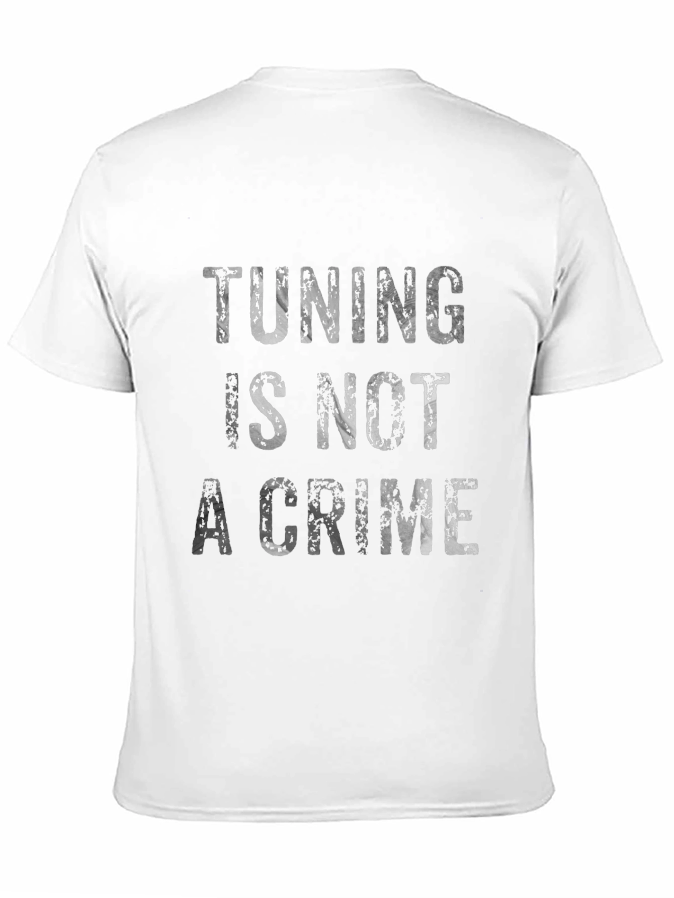 Tuning Is Not A Crime Graphic Tee - Black