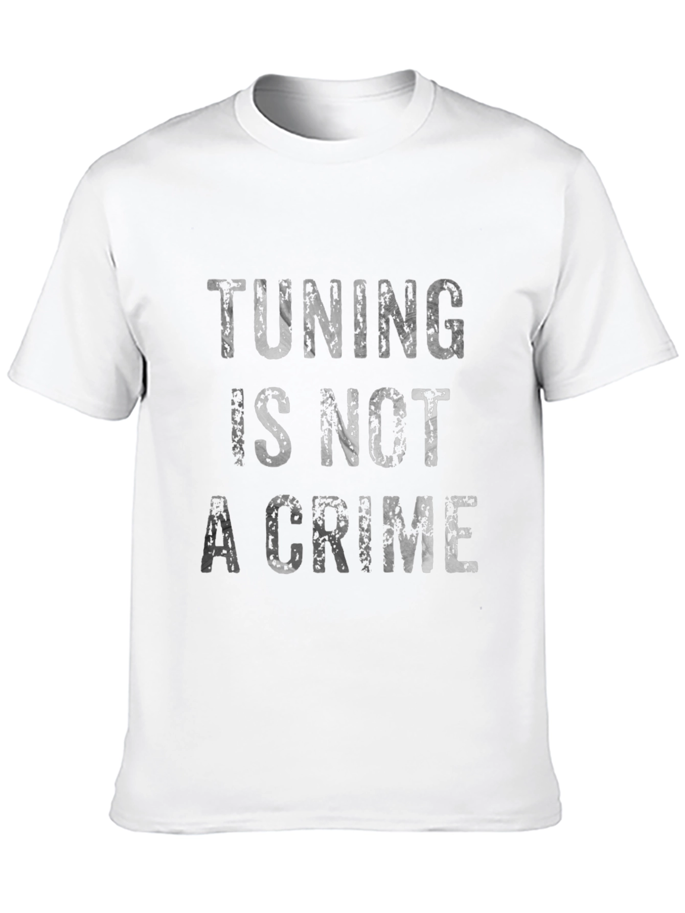 Tuning Is Not A Crime Graphic Tee - Black