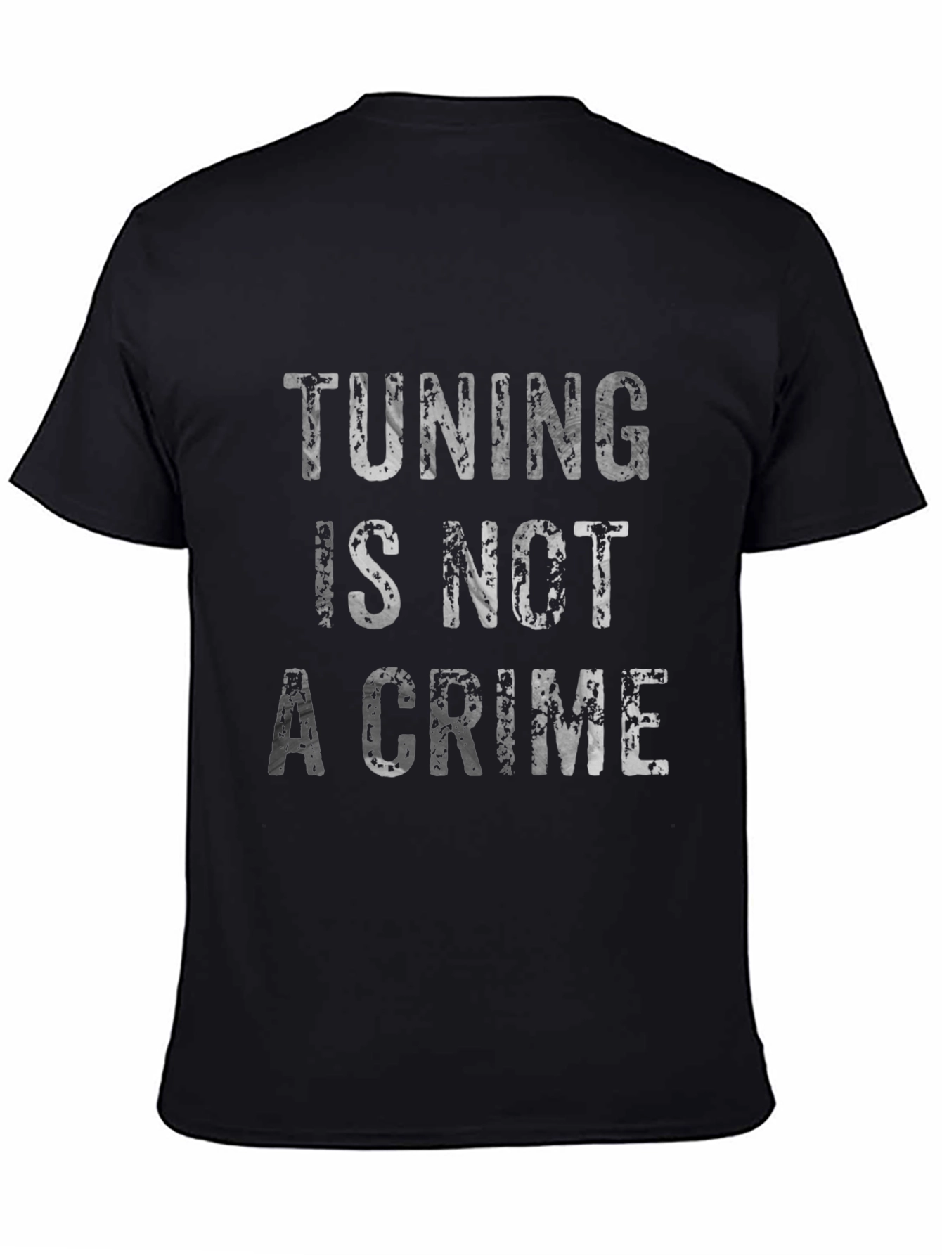 Tuning Is Not A Crime Graphic Tee - Black