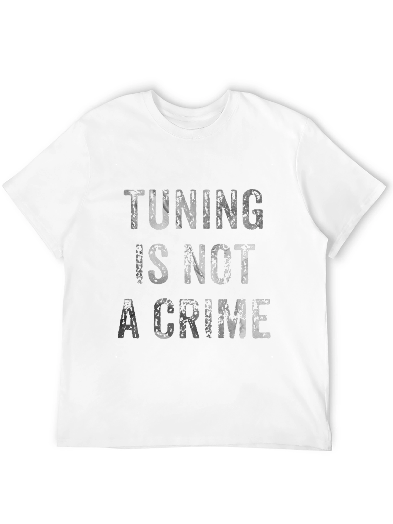 Tuning Is Not A Crime Graphic Tee - Black