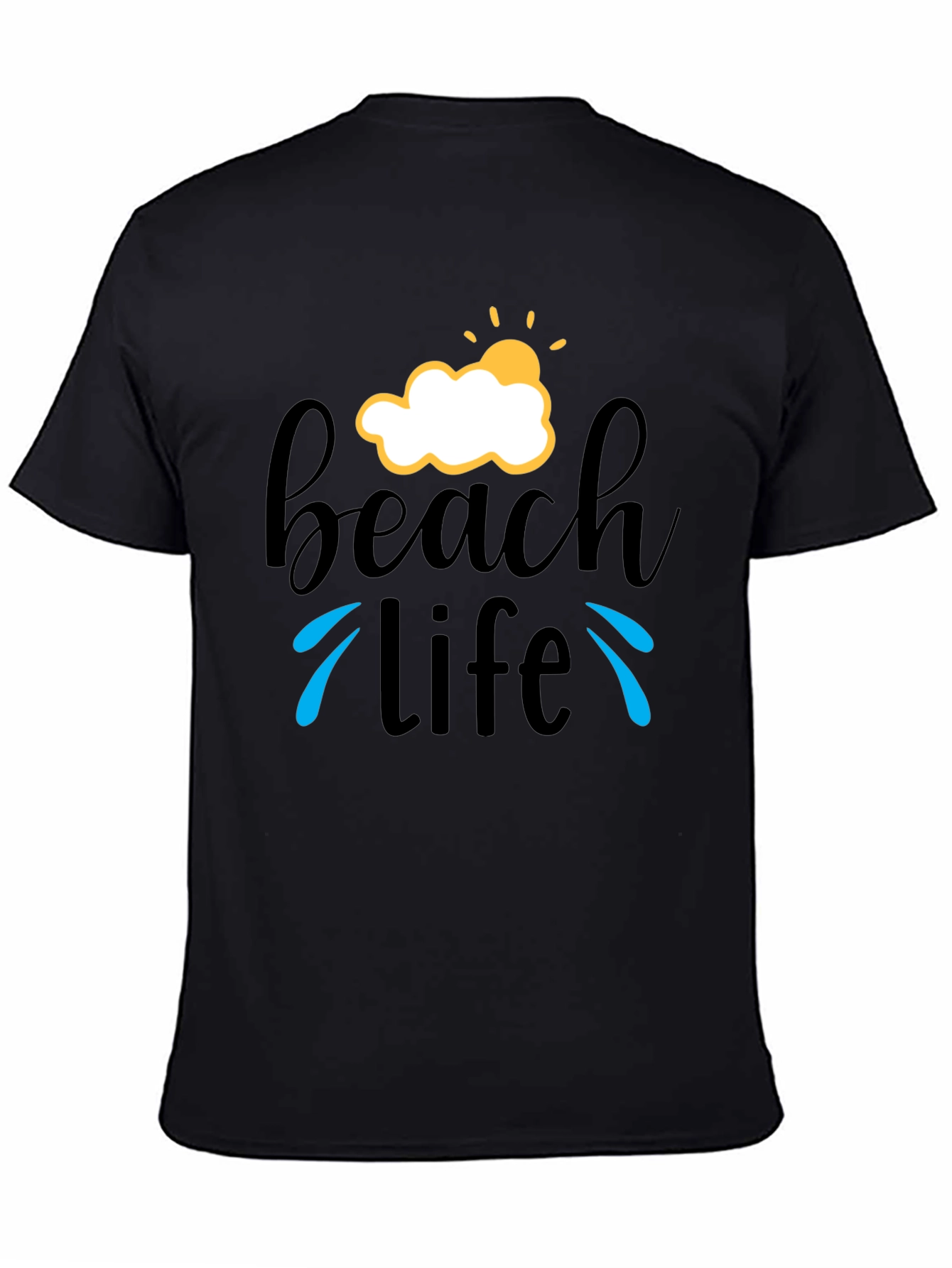 Beach Life T-Shirt - Black Graphic Tee