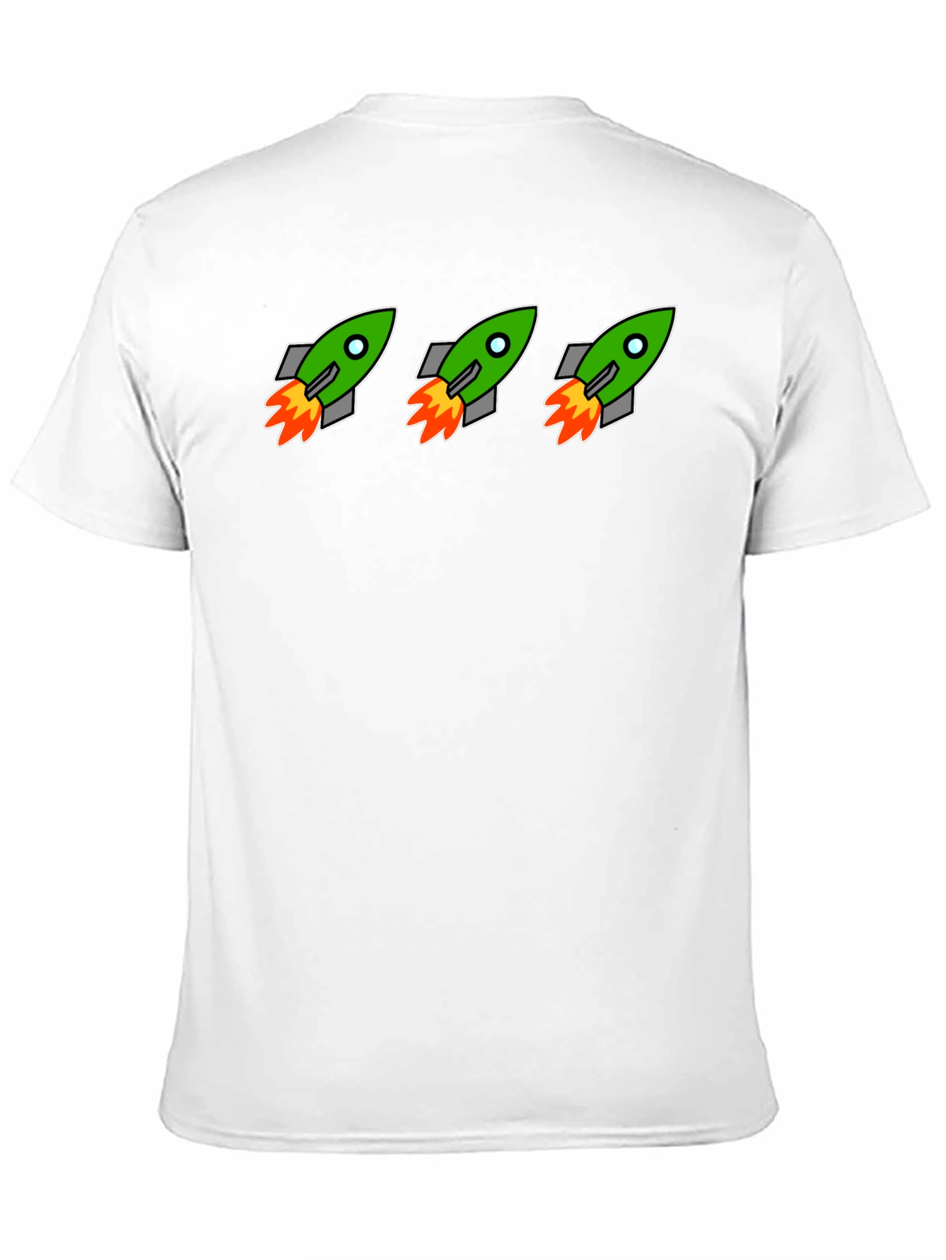 Rocket Launch Graphic Tee - Black Crewneck T-Shirt