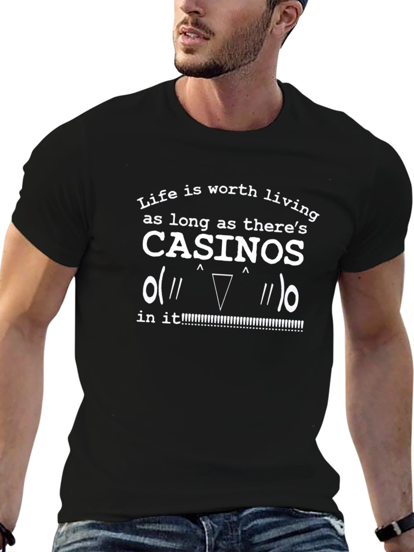 Casino Lovers Black T-Shirt - Gambling Gift Idea