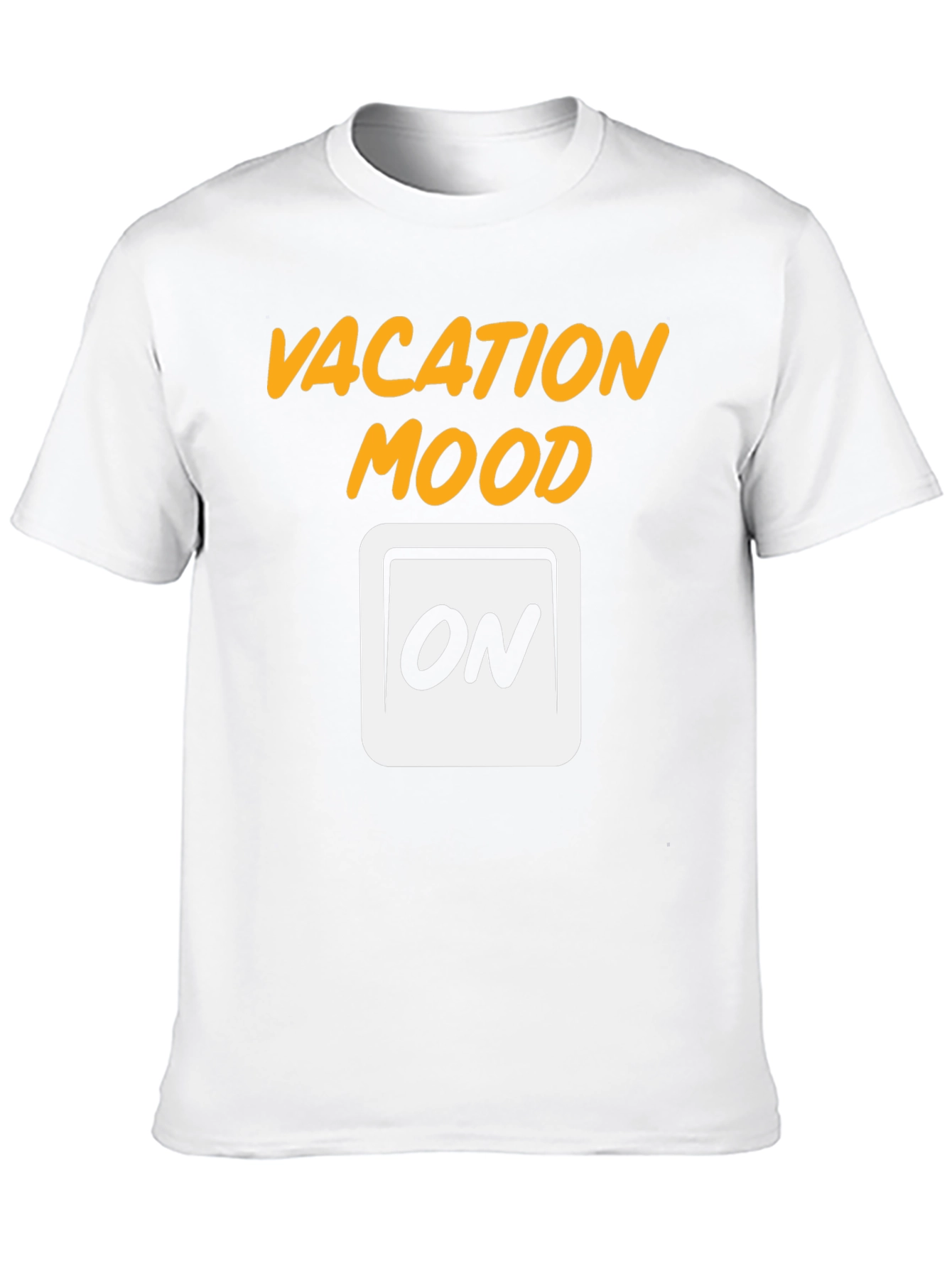 Vacation Mode On Graphic Tee - Black Cotton T-Shirt