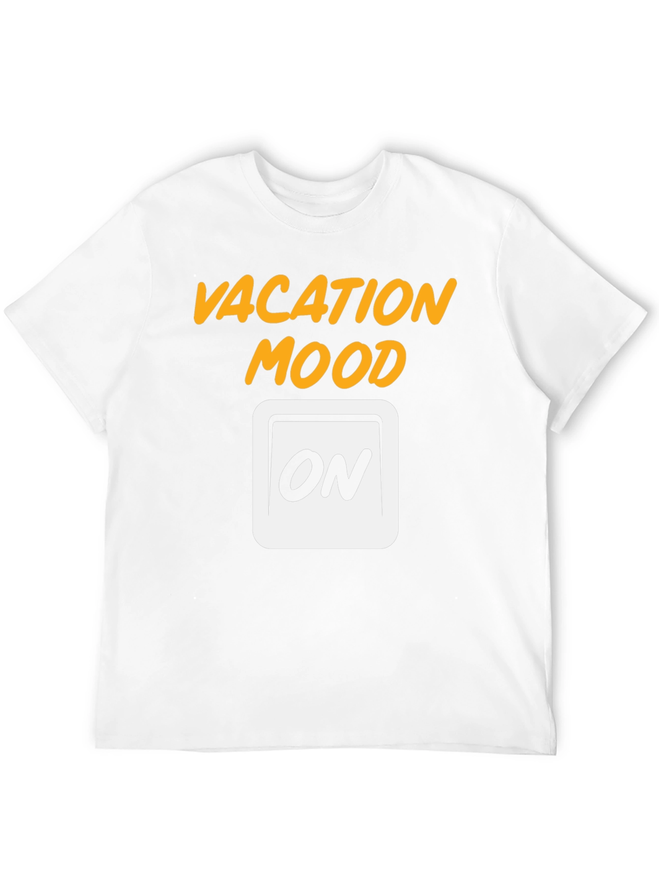 Vacation Mode On Graphic Tee - Black Cotton T-Shirt