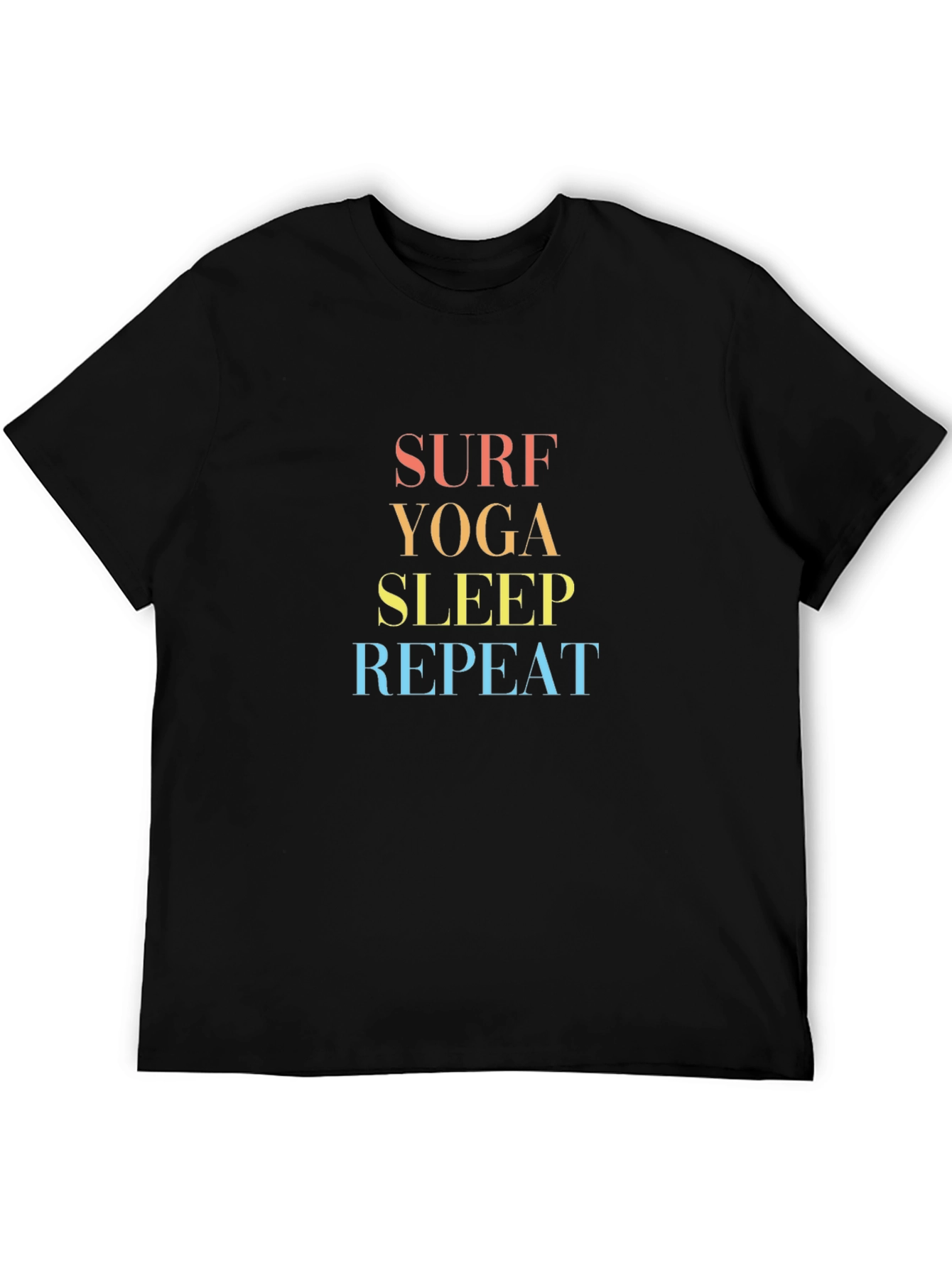 Surf Yoga Sleep Repeat Graphic Tee