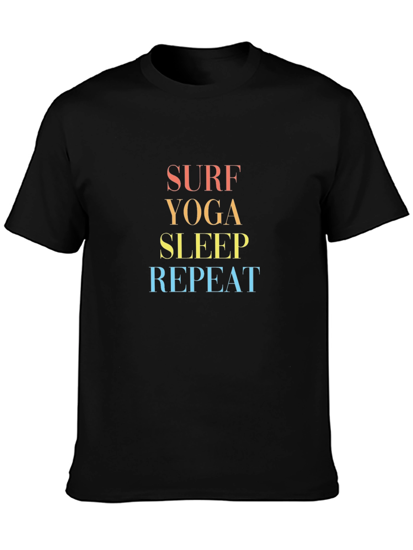 Surf Yoga Sleep Repeat Graphic Tee