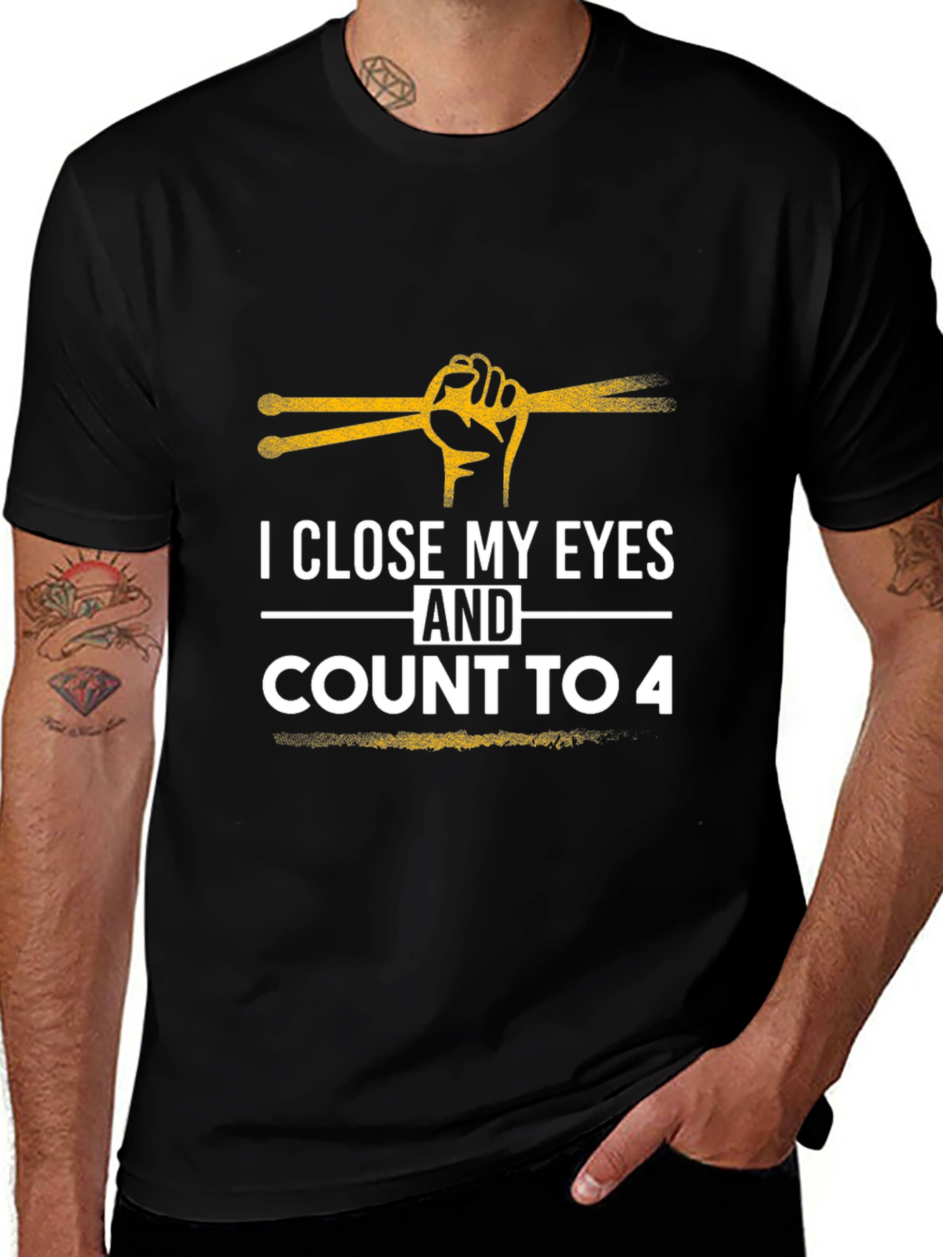 I Close My Eyes Drummer T-Shirt