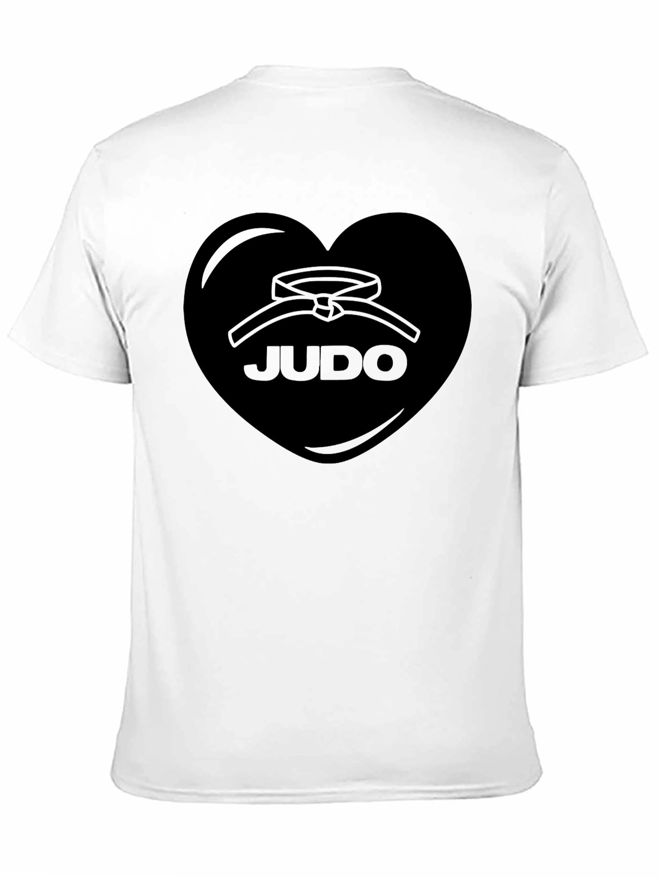 Judo Heart Graphic Black T-Shirt